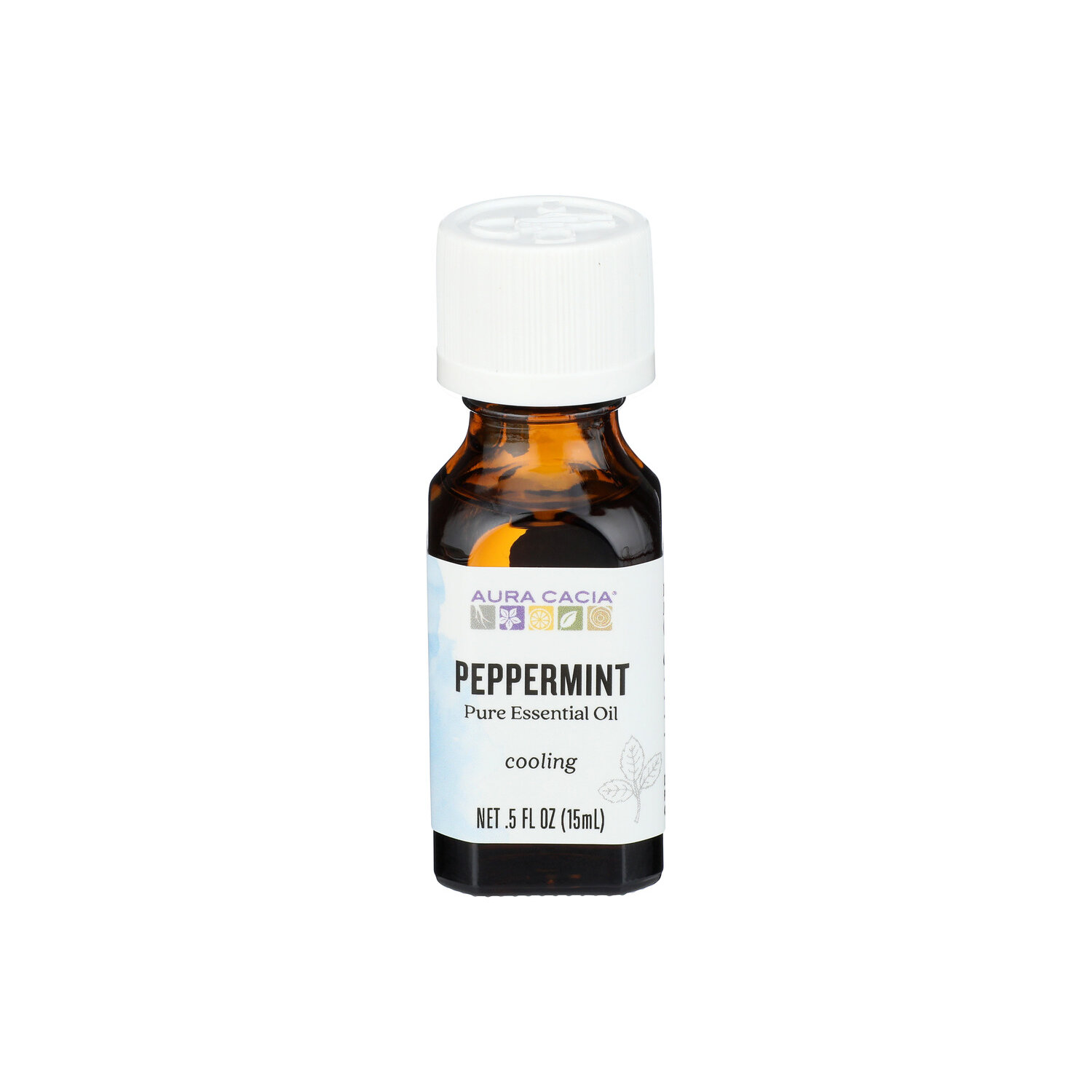 Aura Cacia Peppermint Pure Essential Oil - 0.5 Fluid Ounce Image 1 of 3