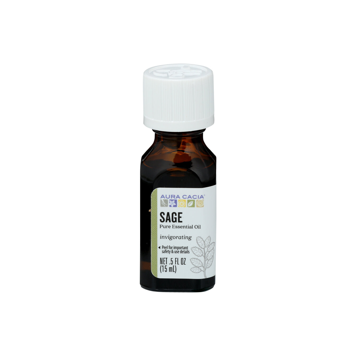 Aura Cacia Essential Oil Sage - 0.5 Fluid Ounce Image 1 of 2