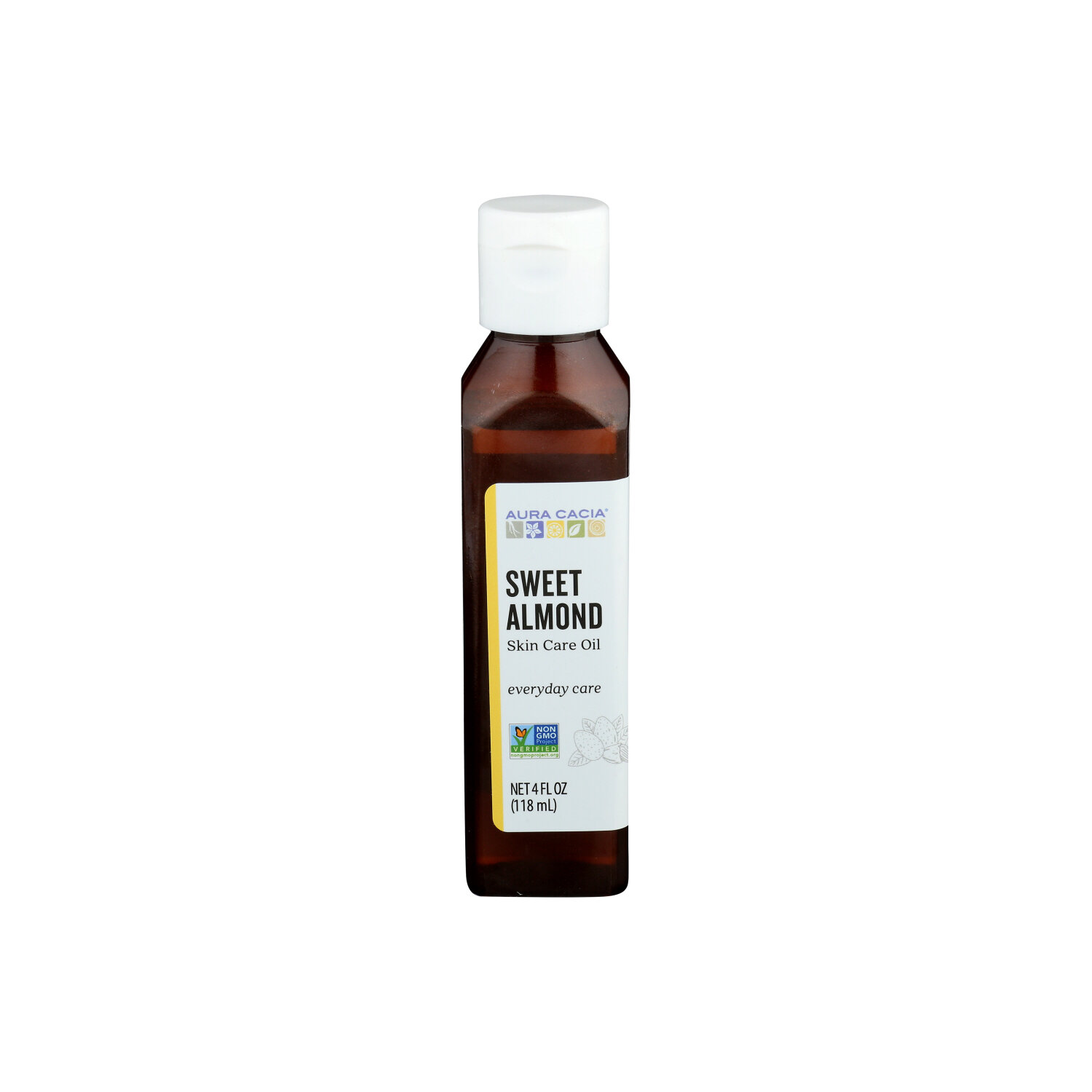 Aura Cacia Skin Care Oil Sweet Almond - 4 Fluid Ounce Image 1 of 3