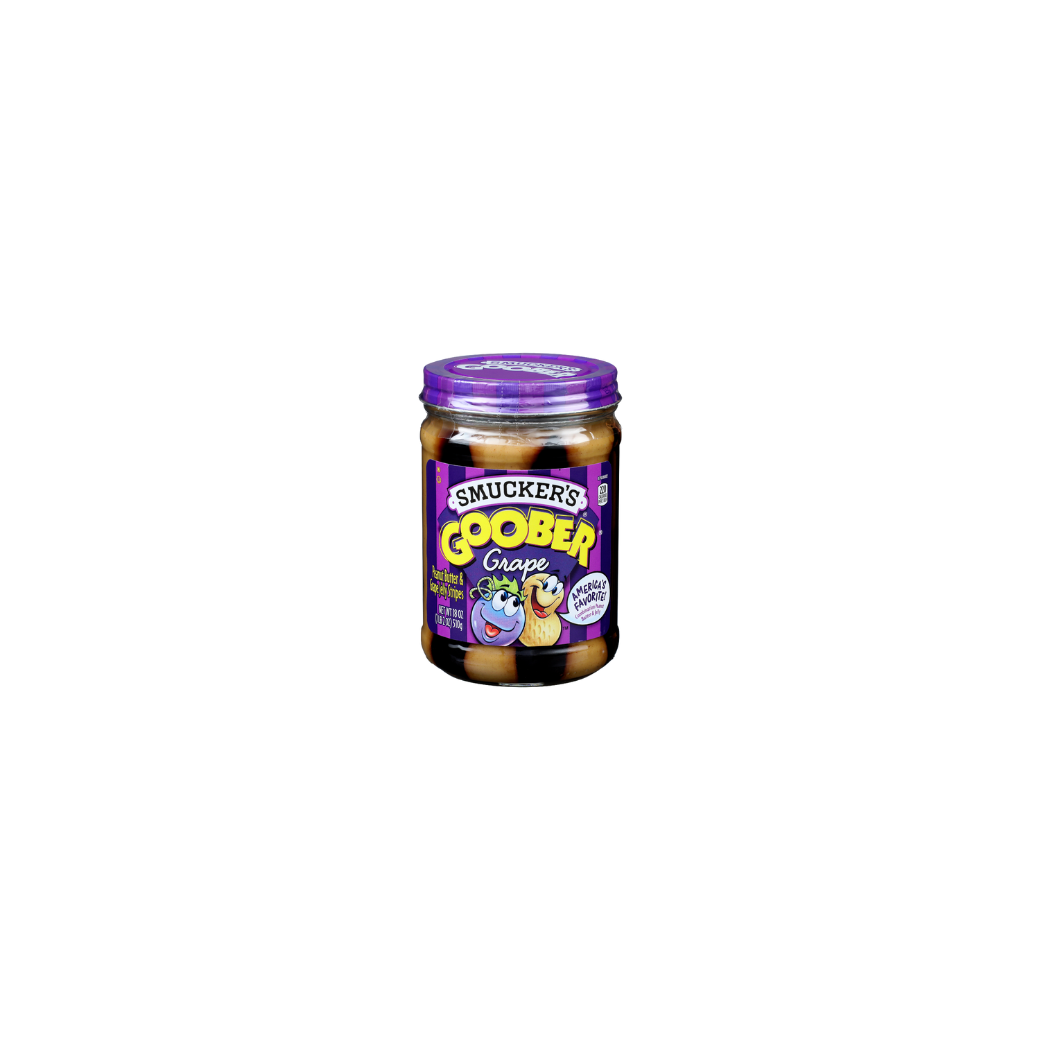 Smucker's Goober Peanut Butter & Grape Jelly Stripes - 18 Ounce Image 1 of 4