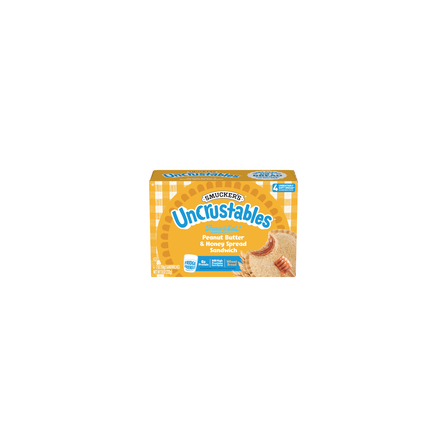 Smucker's Uncrustables Peanut Butter And Honey Sandwich - 8 Ounce Image 1 of 4