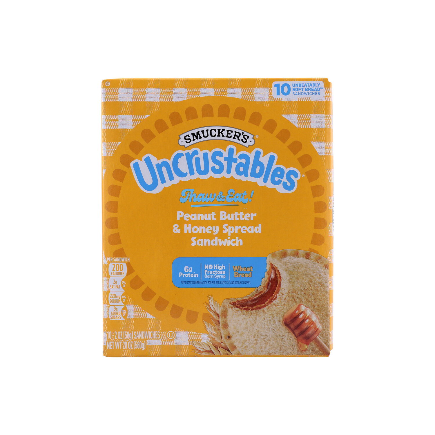 Smucker's Smuckers Uncrust Pnt Btr Hny - 2 Ounce - 10 Count Image 1 of 2