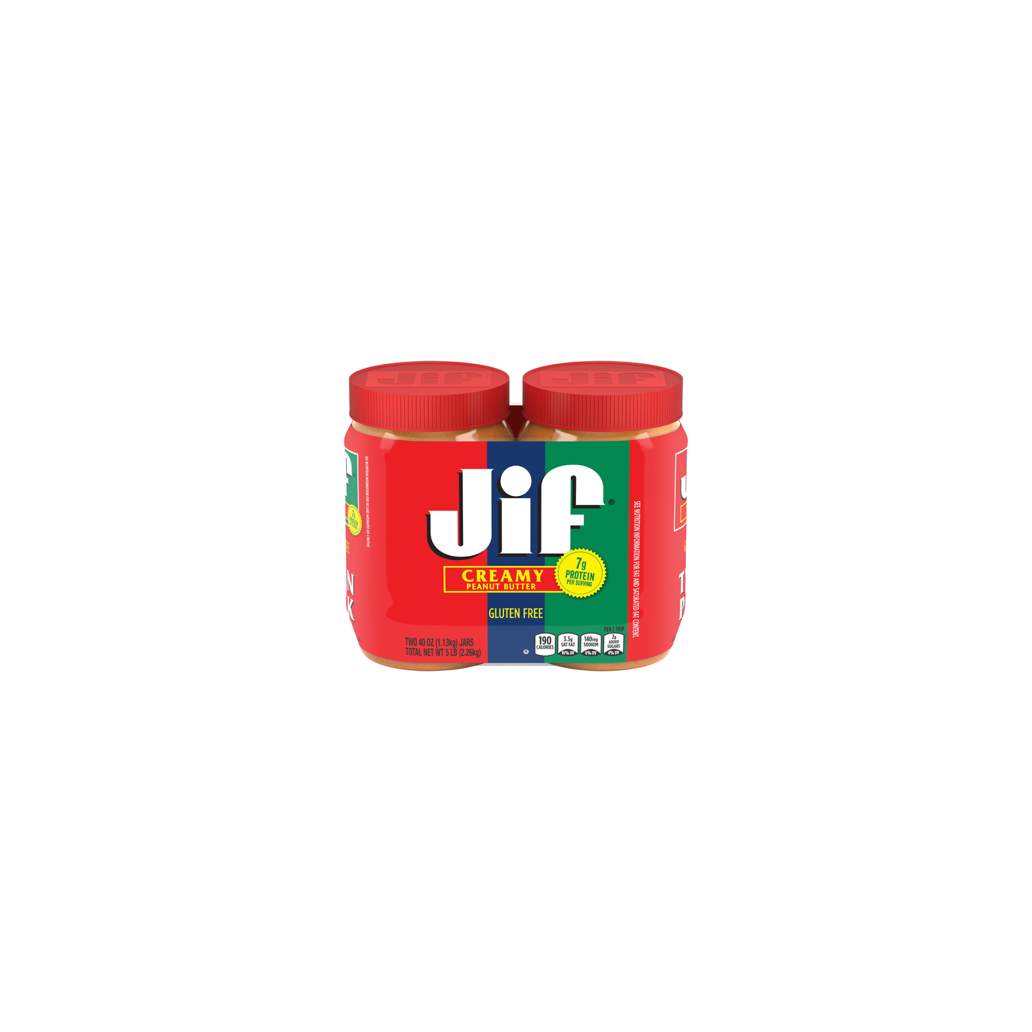 Jif Gluten Free Creamy Peanut Butter - 40 Ounce - 2 Count Image 1 of 4