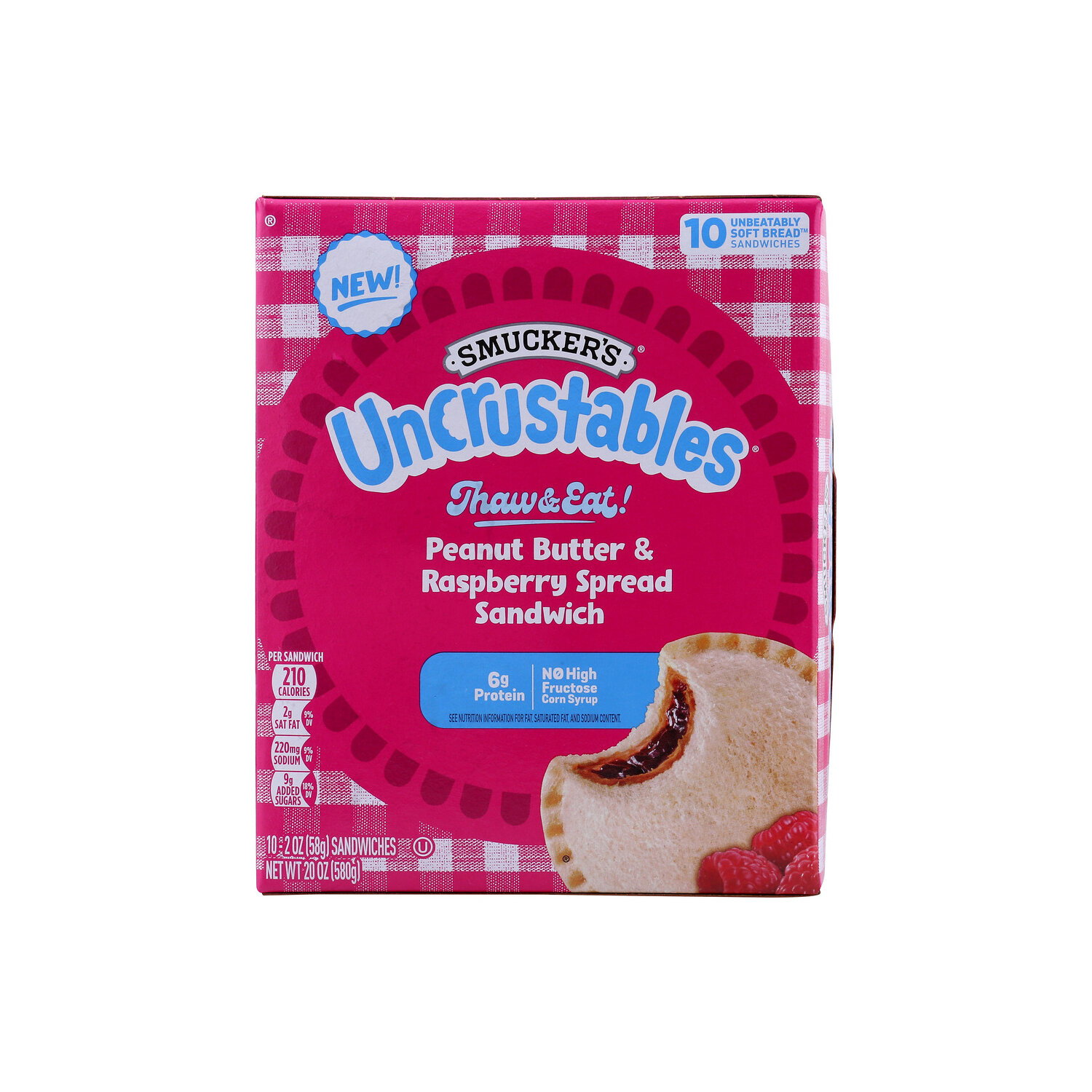 Smucker's Smuckers Uncrust Pnt Btr Rspby - 2 Ounce - 10 Count Image 1 of 2