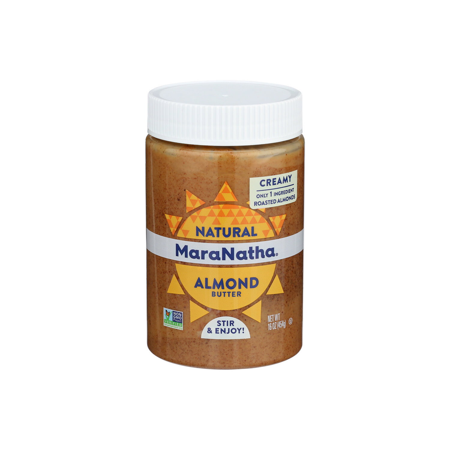 Maranatha Roasted Creamy No Sugar Or Salt Added Natural Almond Butter - 16 Ounce Image 1 of 4