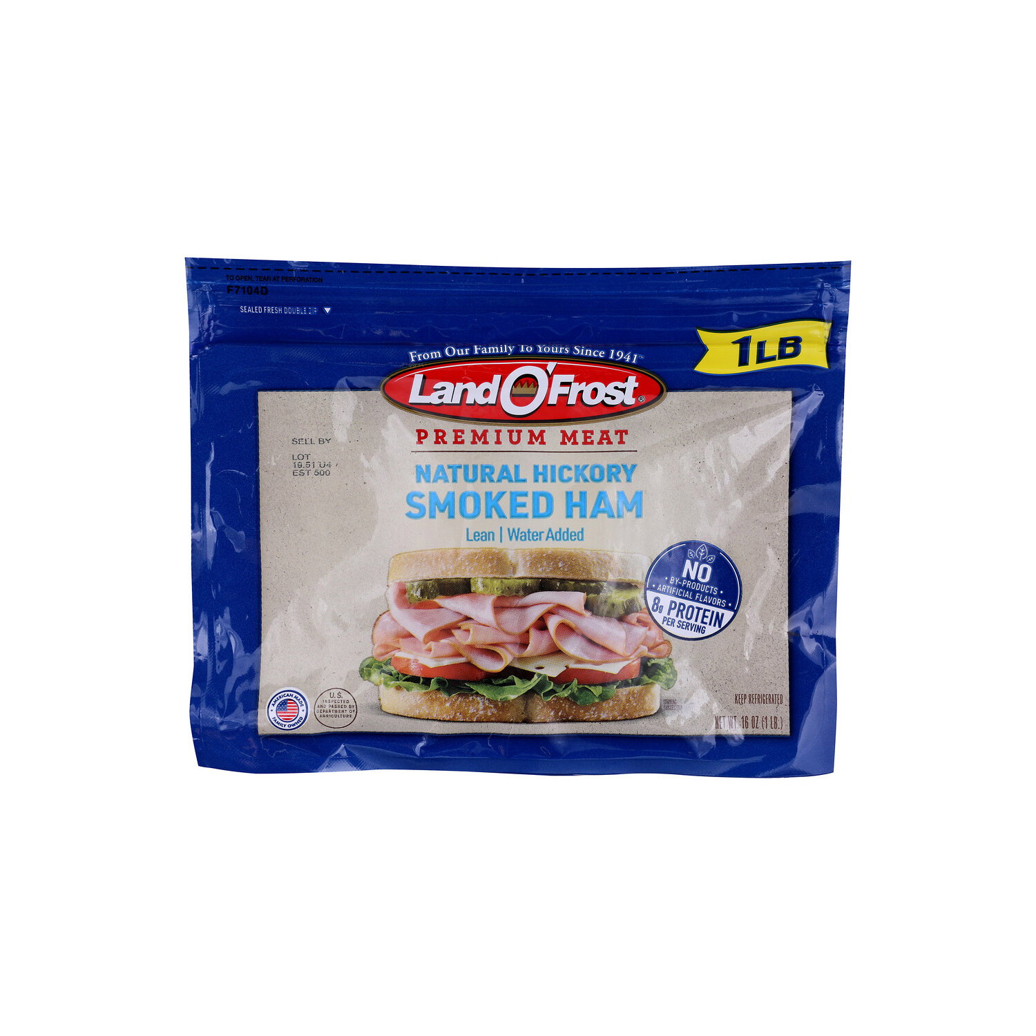 Land O'Frost Premium Natural Hickory Smoked Lean Ham - 16 Ounce Image 1 of 4