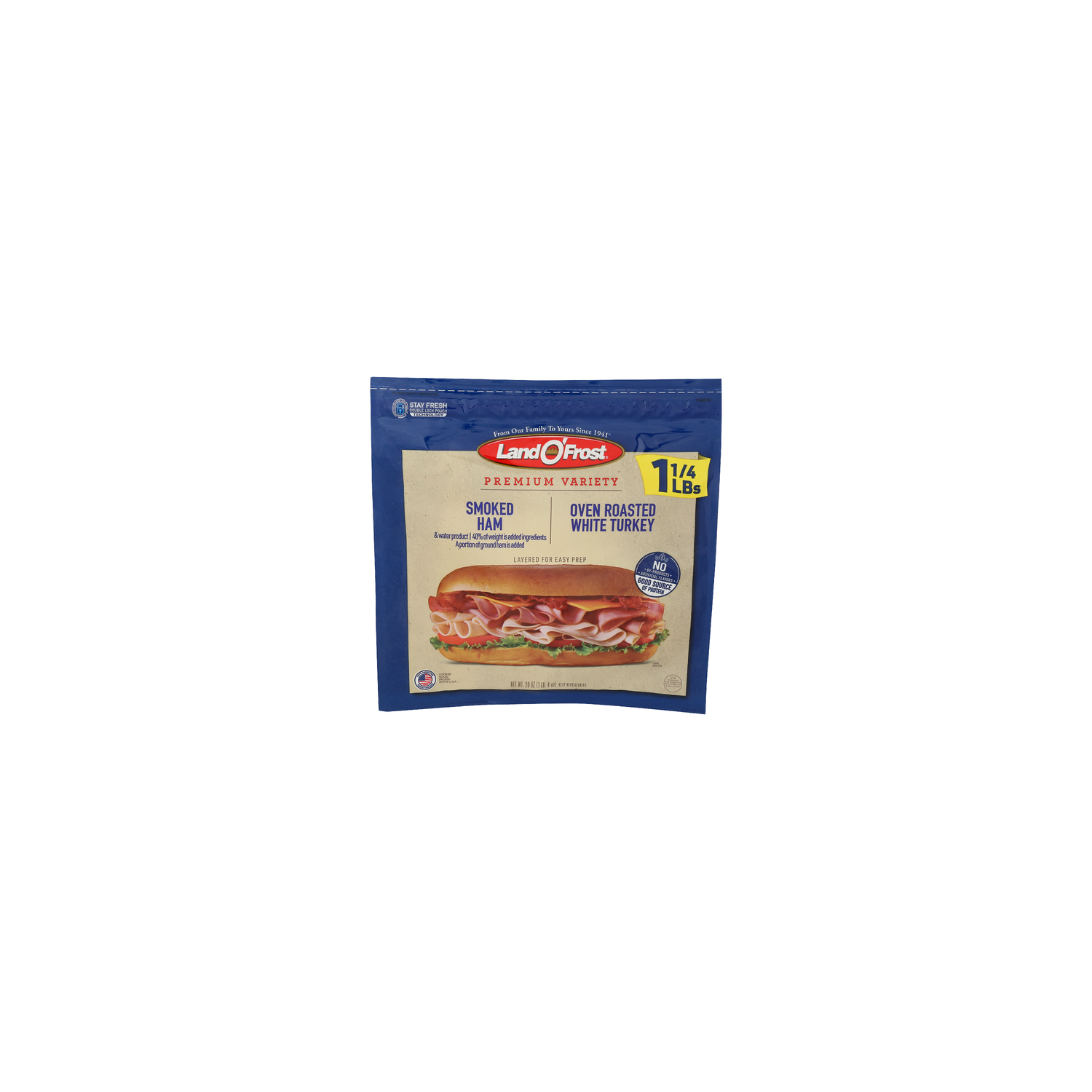 Land O'Frost Smoked Ham & Oven Roasted Turkey Variety Pack - 20 Ounce Image 1 of 2