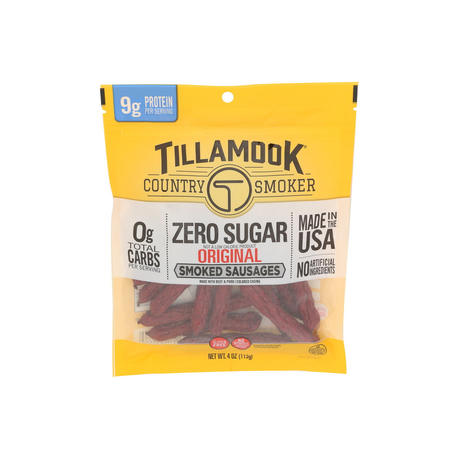 Tillamook Country Smoker Zero Sugar Original Smoked Sausages - 4 Ounce Image 1 of 4