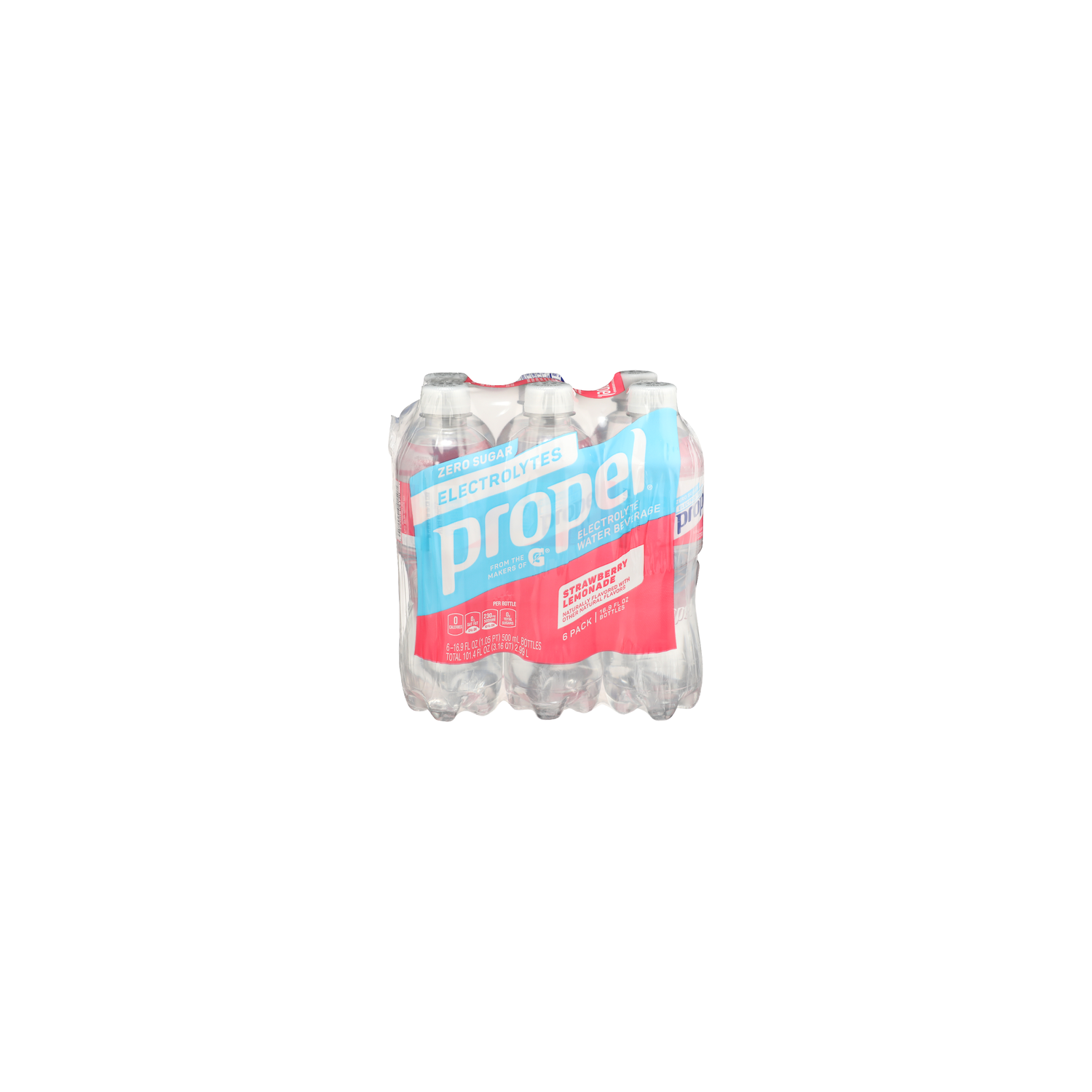 Propel Strawberry Lemonade Electrolyte Water Beverage - 16.9 Fluid Ounce - 6 Count Image 1 of 4