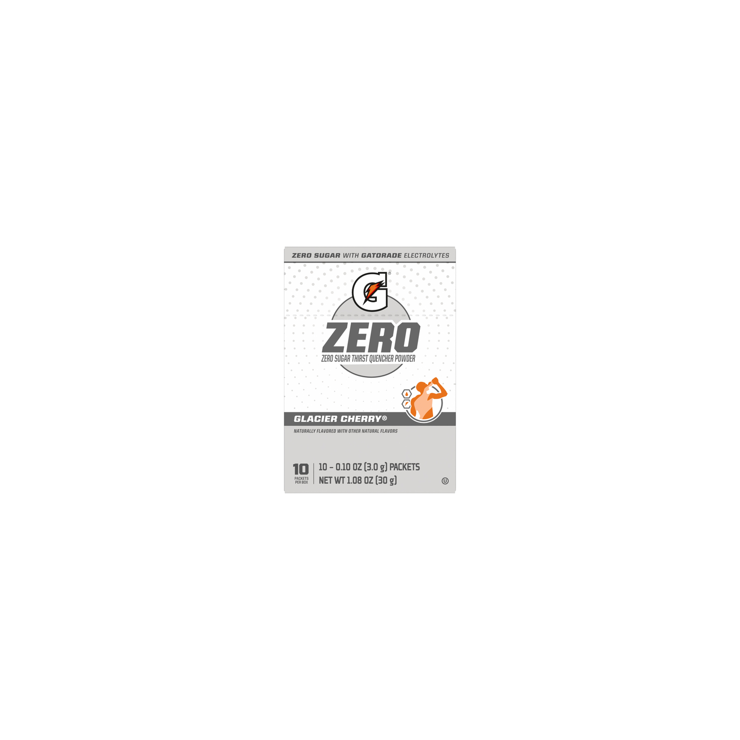 Gatorade Zero Sugar Thirst Quencher Powder Glacier Cherry - 1.08