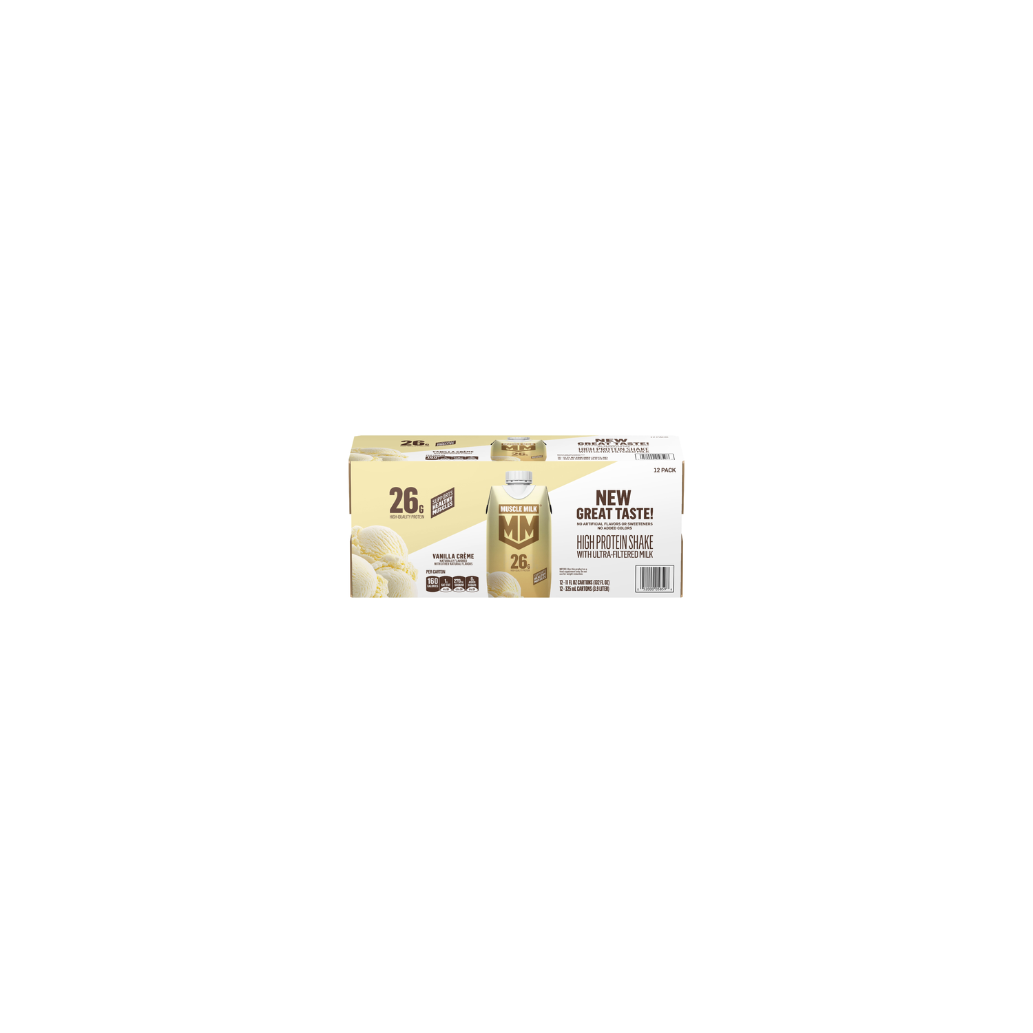 Muscle Milk Vanilla Crème Protein Shakes - 132 Fluid Ounce Image 1 of 3