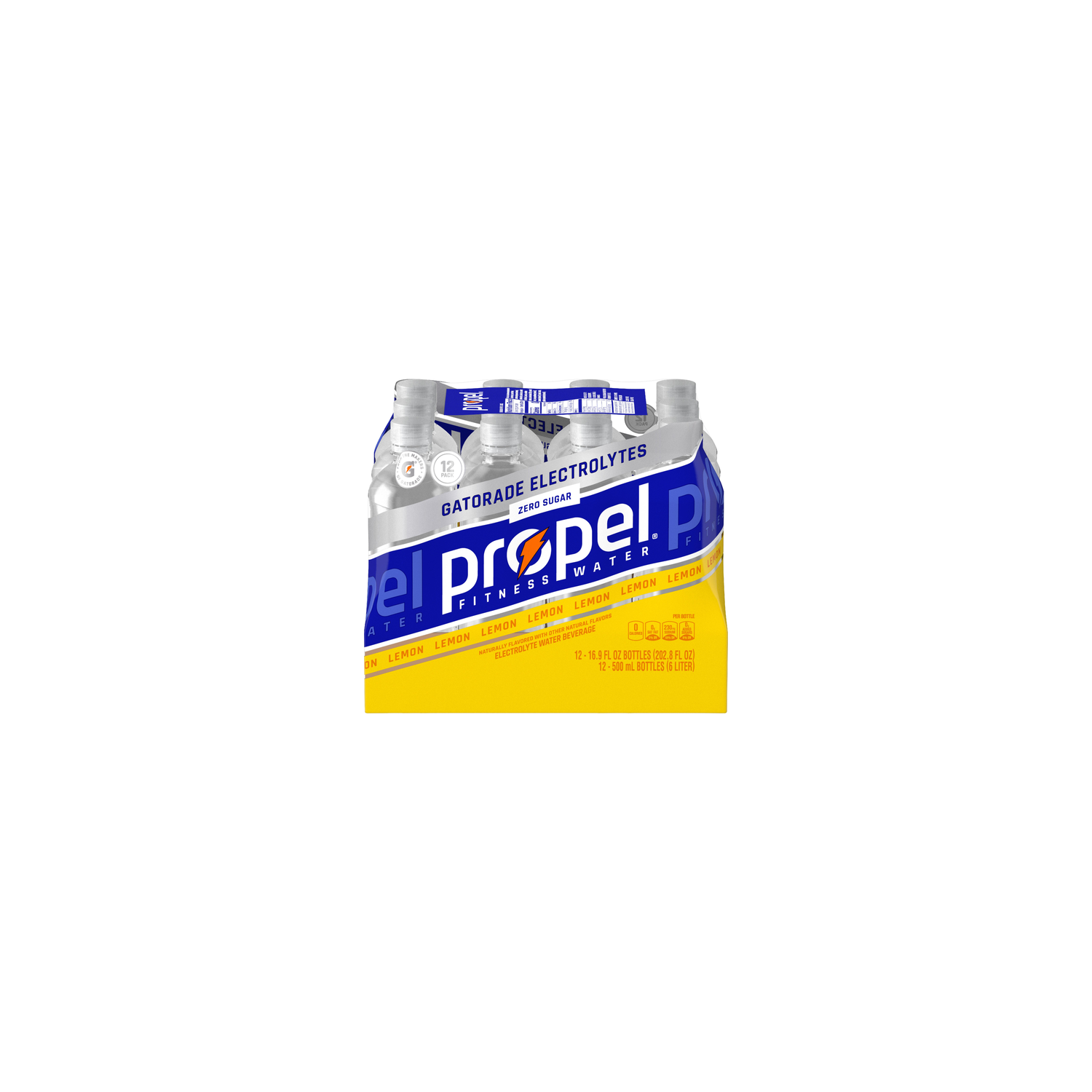 Propel Zero Sugar Electrolyte Water Beverage Lemon - 202.8 Fluid Ounce