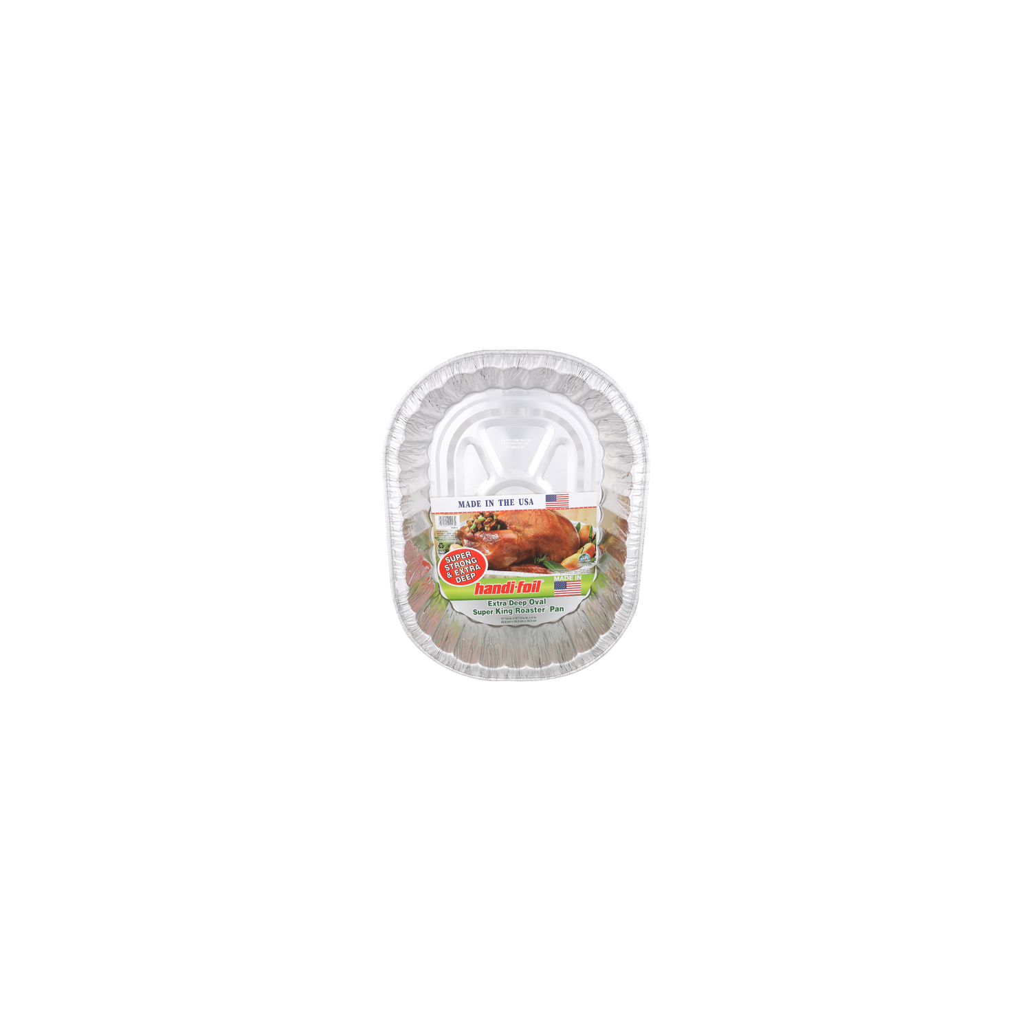 HANDI-FOIL Extra Deep Oval Super King Roaster Pan - 1 Each Image 1 of 2