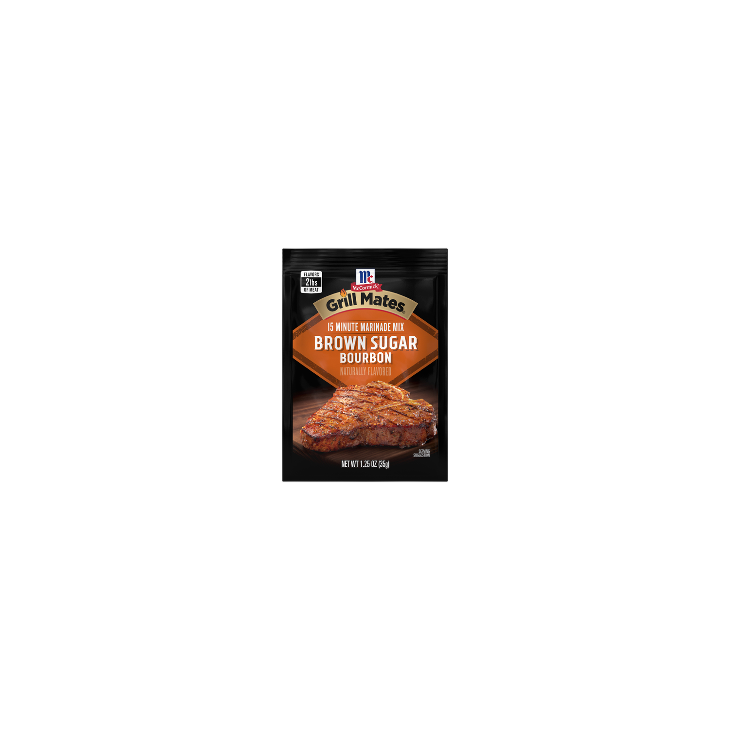 McCormick Grill Mates Brown Sugar Bourbon Marinade - 0.08 Pound Image 1 of 4