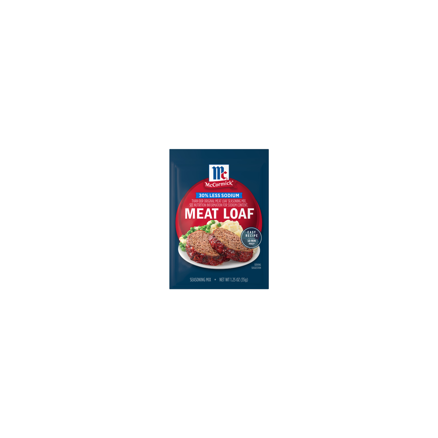 McCormick 30% Less Sodium Meat Loaf Seasoning Mix - 0.08 Pound Image 1 of 2