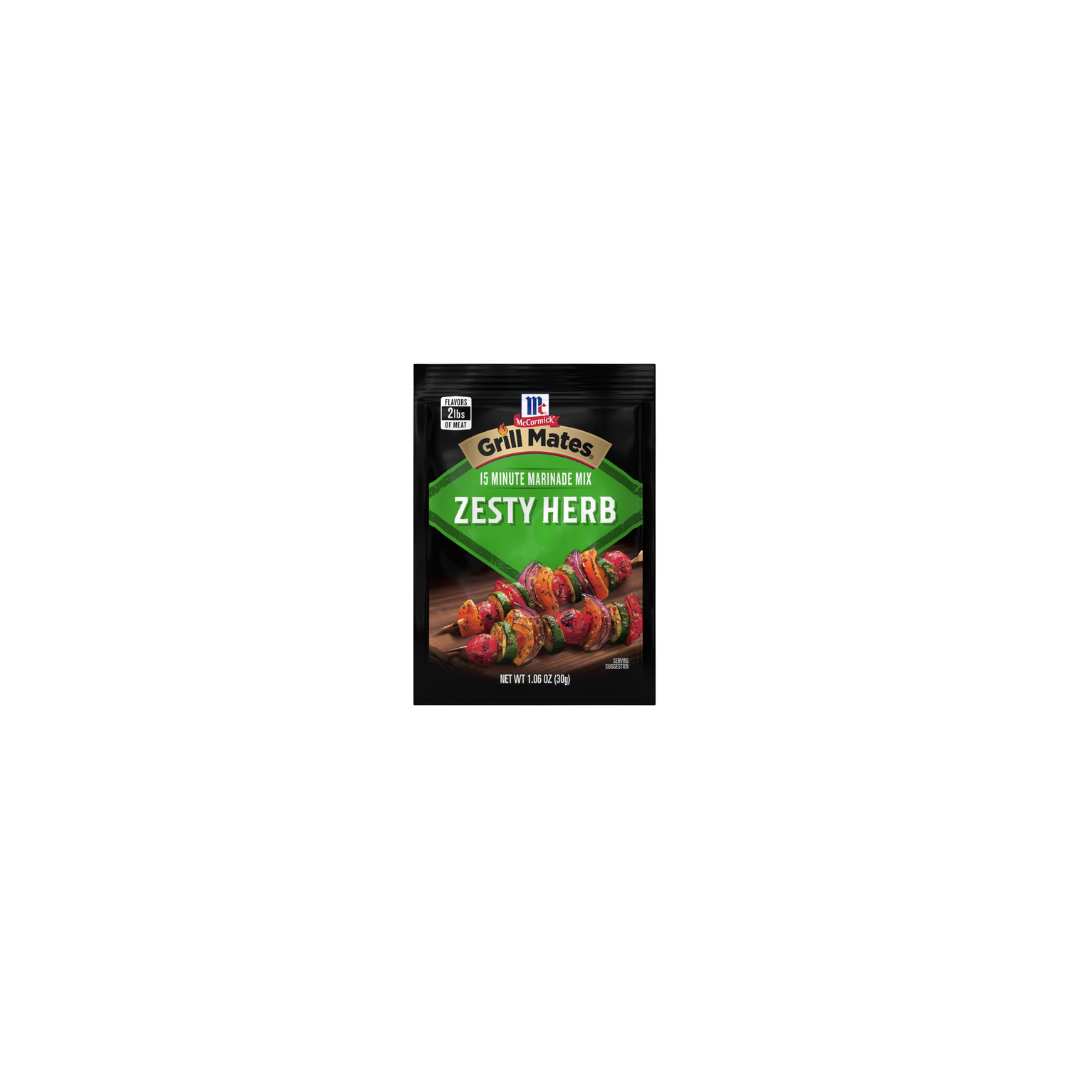 McCormick Grill Mates Zesty Herb Marinade Seasoning Mix - 0.07 Pound Image 1 of 4