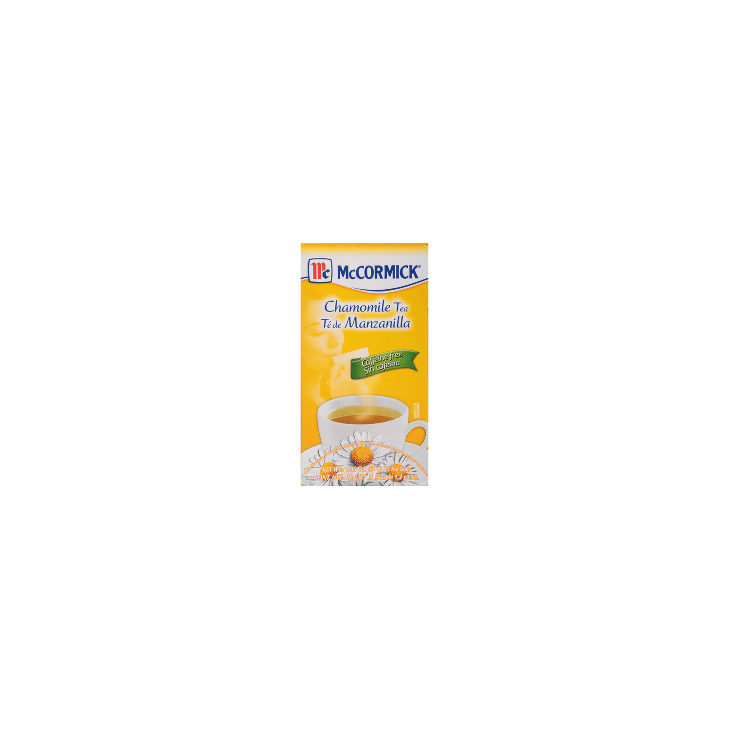 McCormick Box Caffeine Free Chamomile Tea Bags - 0.07 Pound Image 1 of 2