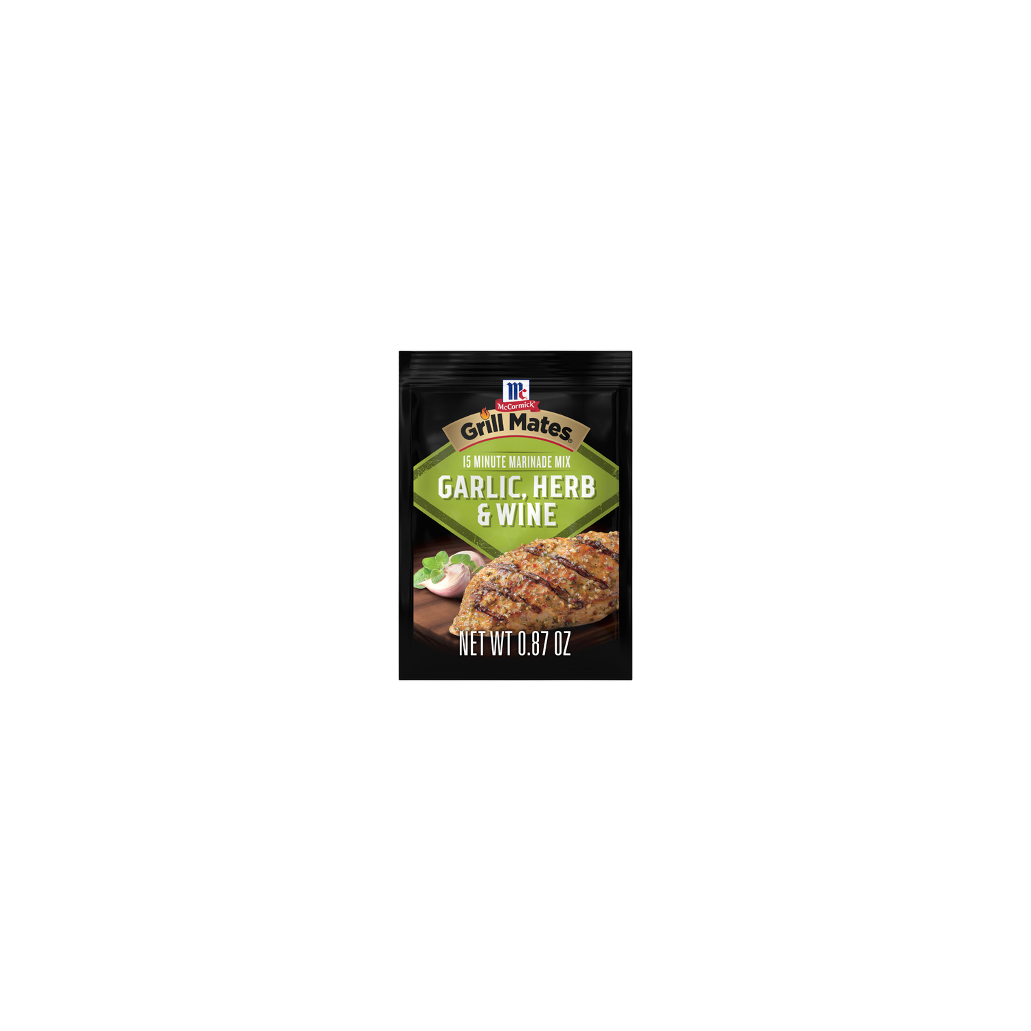 McCormick Grill Mates Garlic, Herb & Wine Marinade Seasoning Mix - 0.05 Pound Image 1 of 2