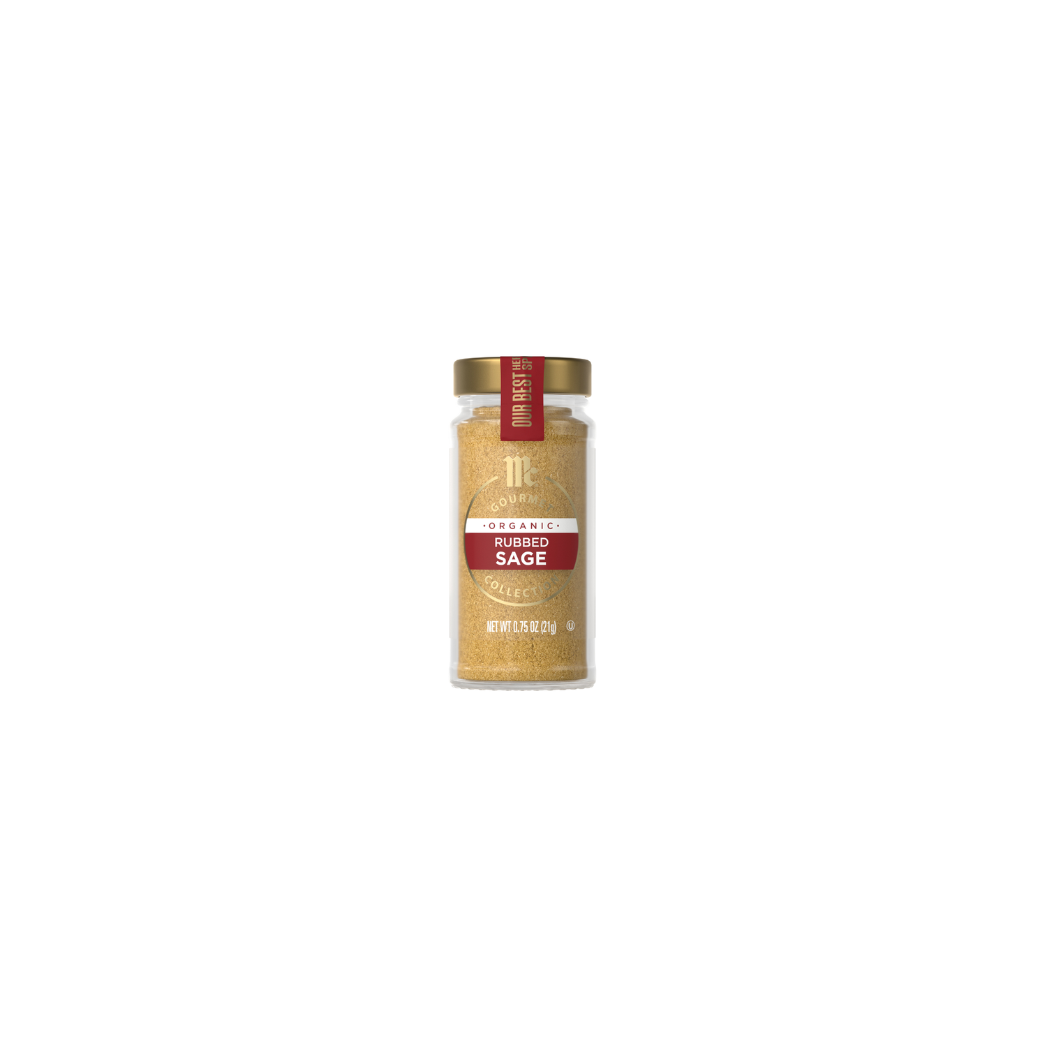 McCormick Gourmet Organic Rubbed Sage - 0.05 Pound Image 1 of 2