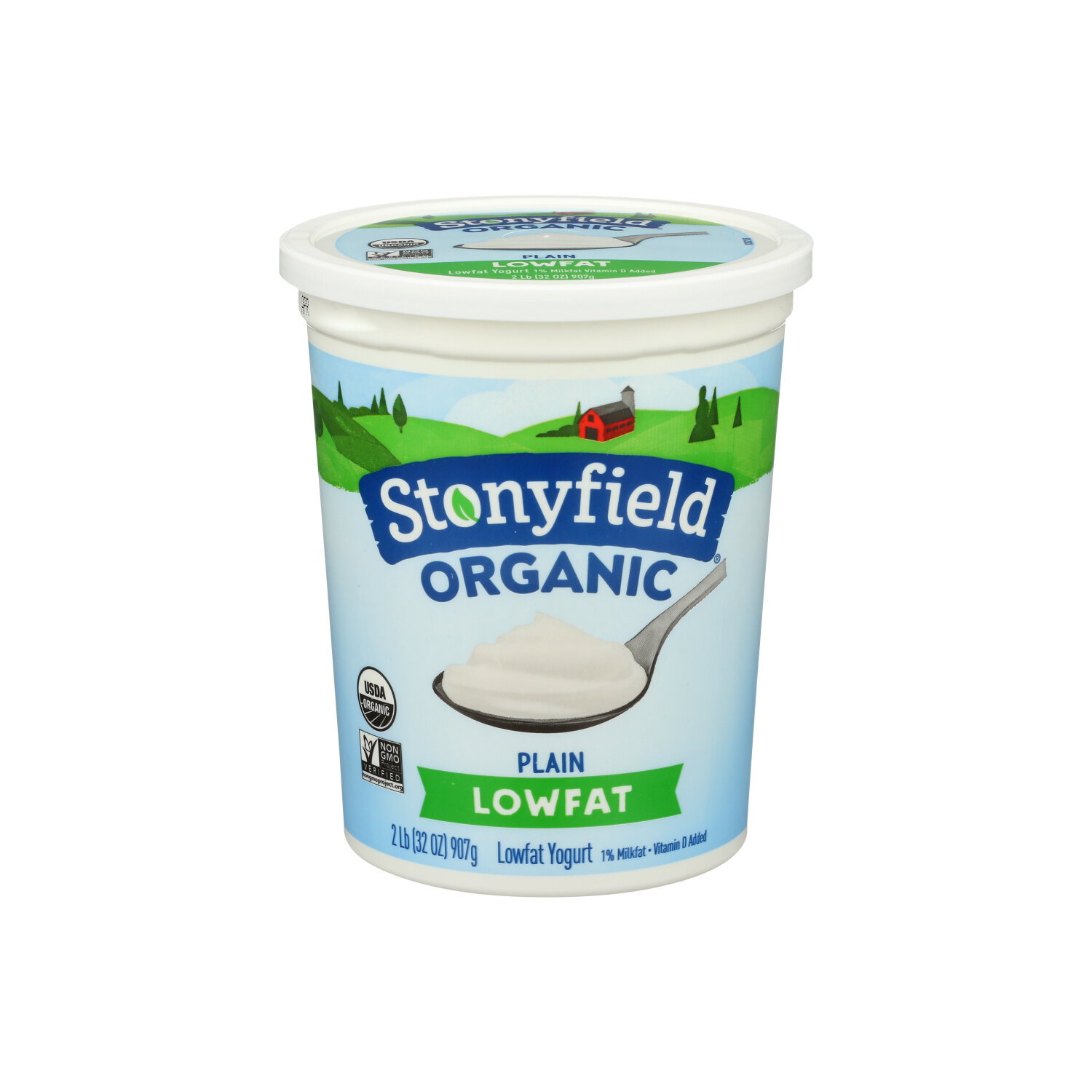 Stonyfield Organic Plain Low Fat Yogurt - 2 Pound Image 1 of 4