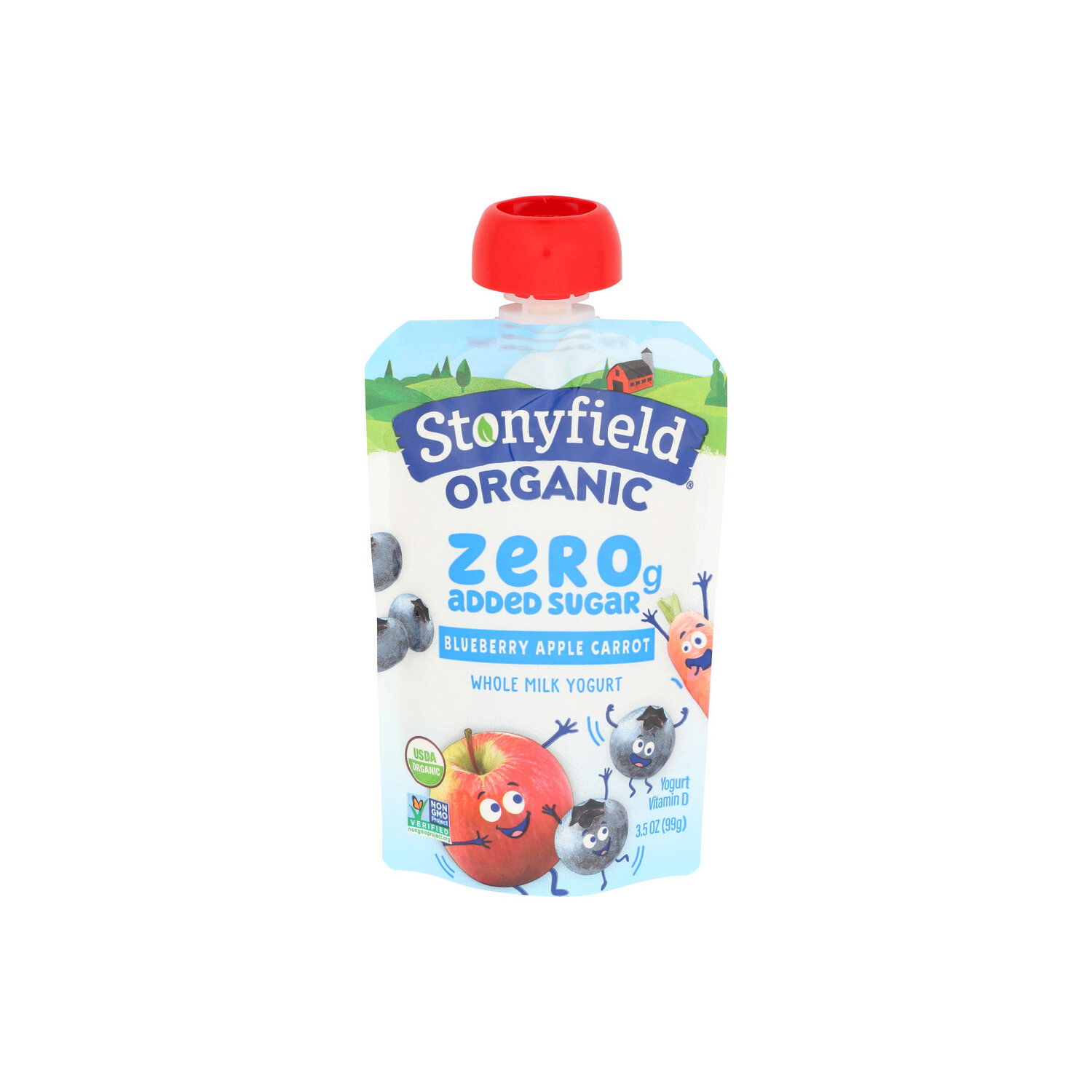Stonyfield Organic Blueberry Apple Carrot Kids Whole Milk