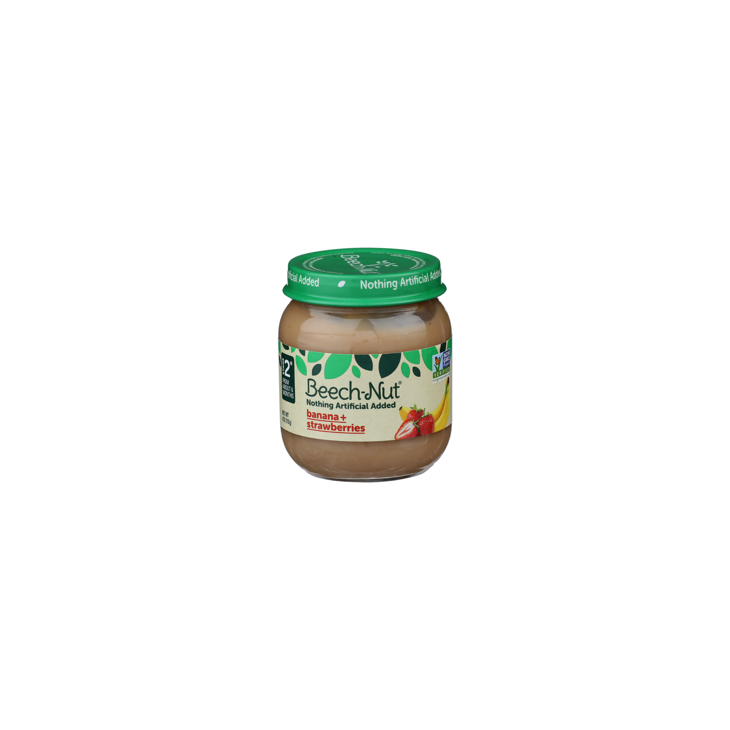 Beech-Nut Banana + Strawberries Stage 2 Baby Food - 4 Ounce Image 1 of 4