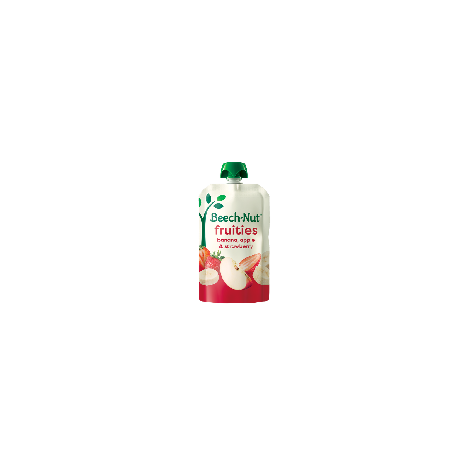 Beech-Nut Stage 2 Banana Apple & Strawberry Baby Puree, Pouch - 3.5 Ounce