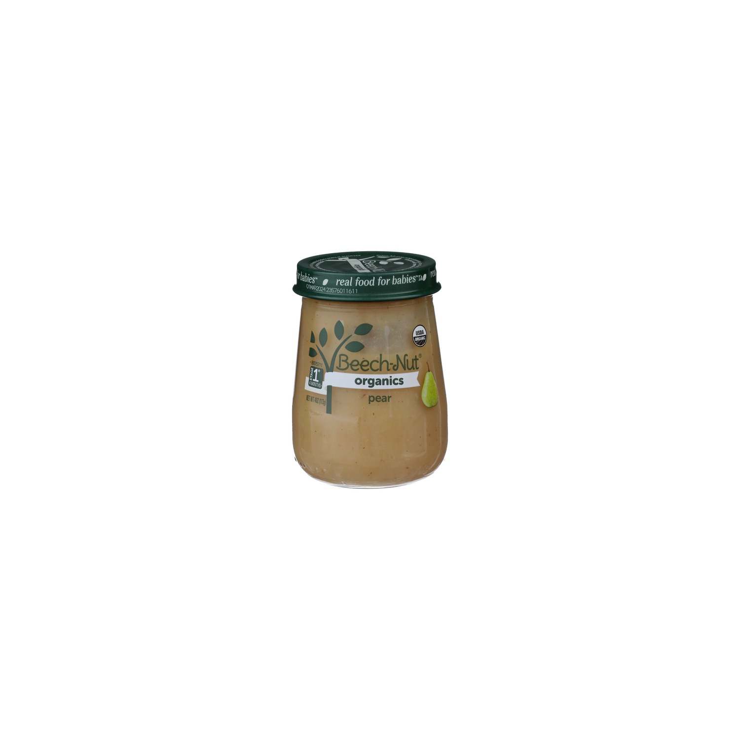 Beech-Nut Organics Pear Real Food For Babies - 4 Ounce Image 1 of 4