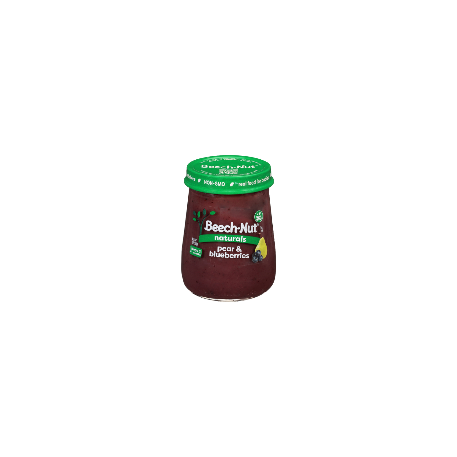 Beech-Nut Naturals Stage 2 Pear & Blueberries Baby Food - 4 Ounce Image 1 of 3