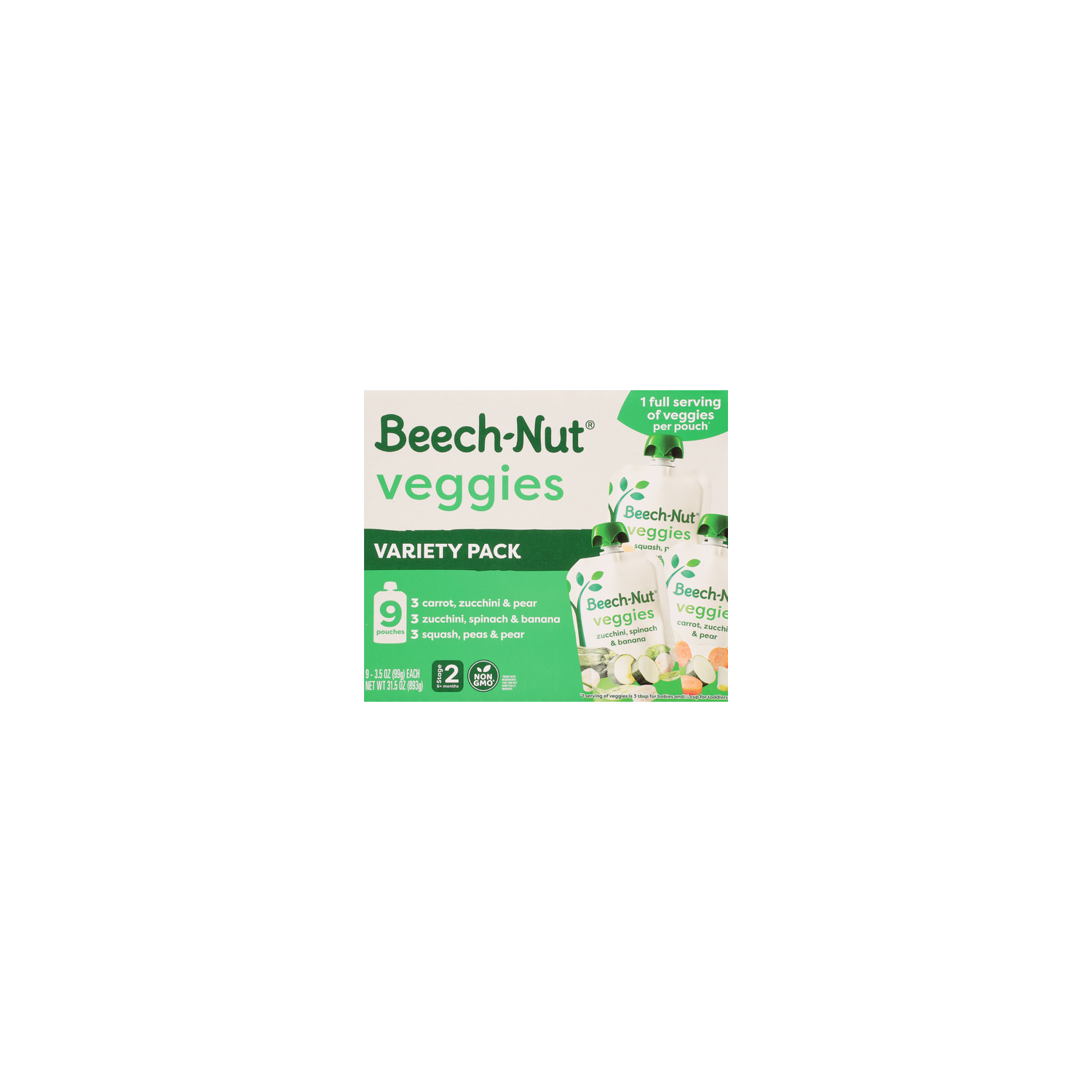 Beech-Nut Variety Pack Stage 2 Baby Food - 31.5 Ounce