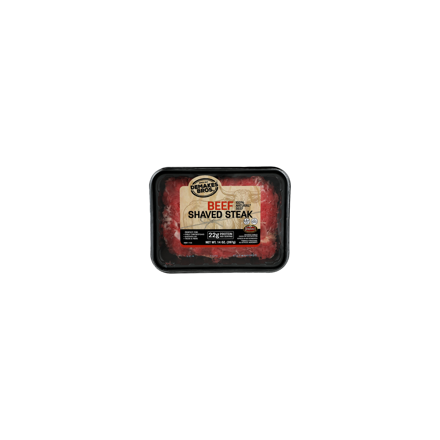 Demakes BROS. Beef Shaved Steak - 14 Ounce Image 1 of 4