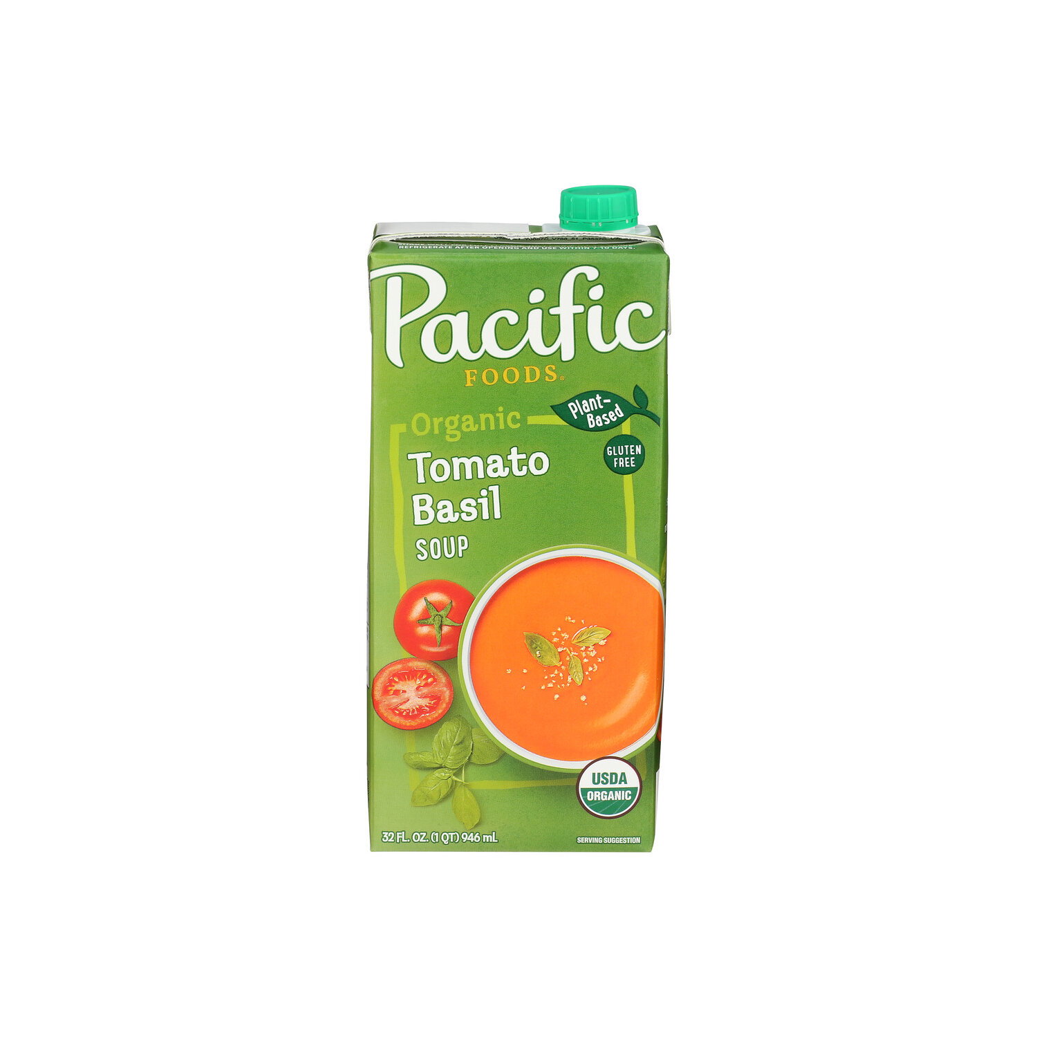 Pacific Foods Tomato Creamy Soup Vegan Basil - 32 Fluid Ounce Image 1 of 4