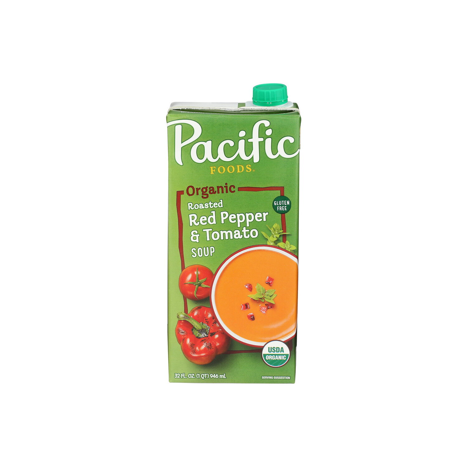 Pacific Foods Red Pepper & Tomato Creamy Soup Roasted - 32 Fluid Ounce Image 1 of 4