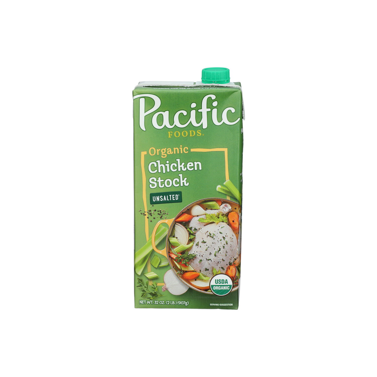 Pacific Foods Chicken Stock Unsalted - 32 Fluid Ounce Image 1 of 4