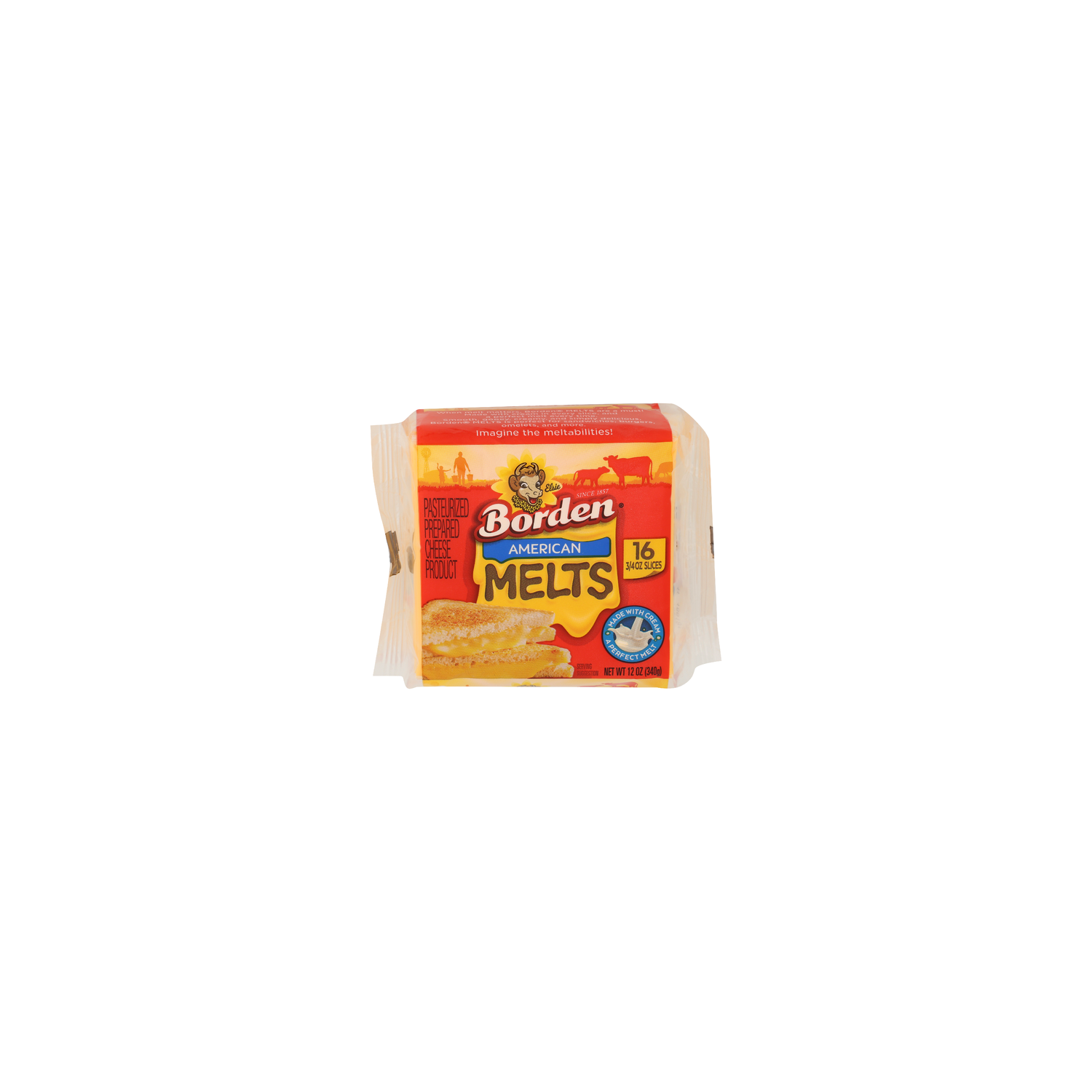 Borden American Melts Prepared Cheese Product - 0.75 Ounce - 16 Count Image 1 of 4