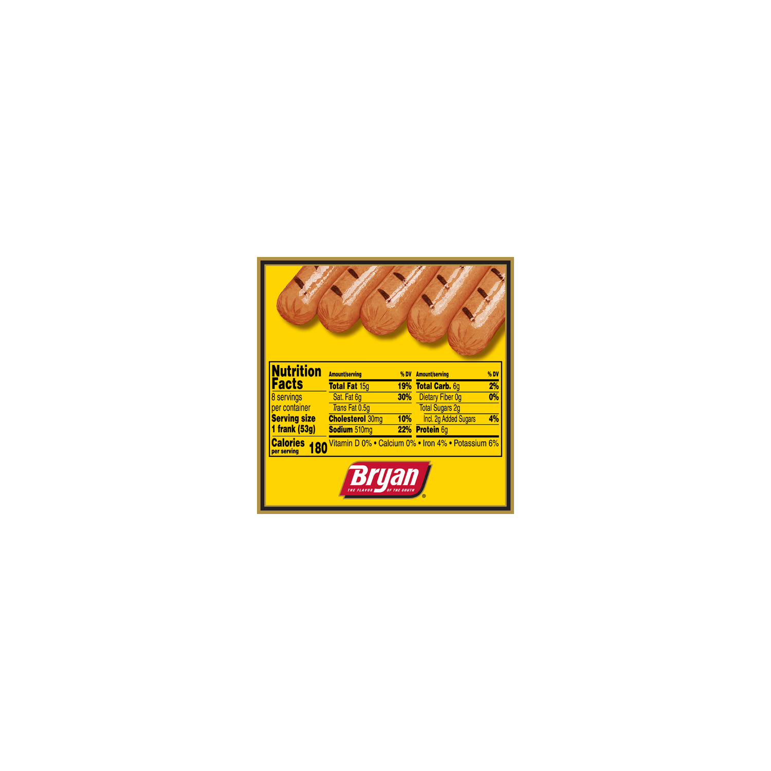 Bryan Beefy Jumbos Beef Hot Dogs - 15 Ounce