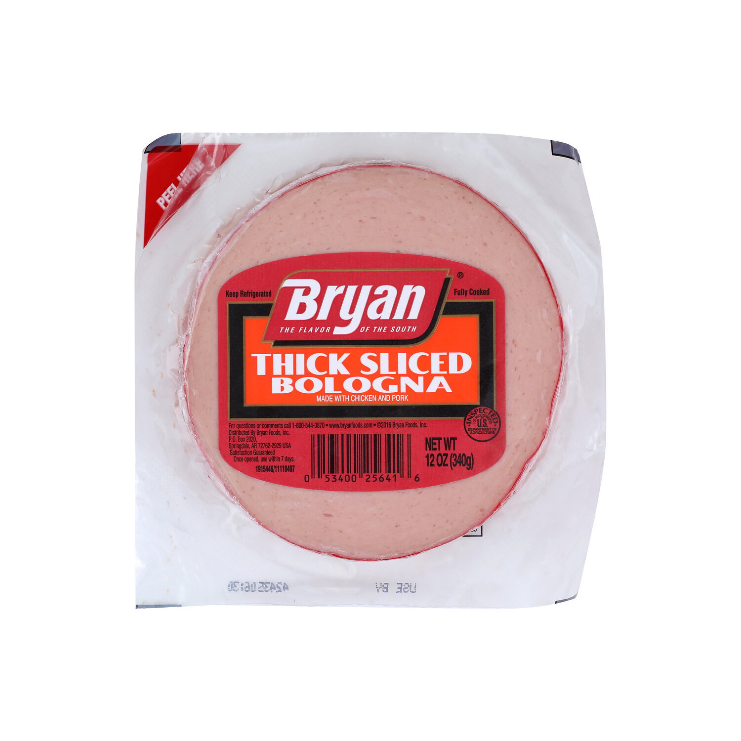 Bryan Bologna, Thick Sliced - 12 Ounce Image 1 of 2