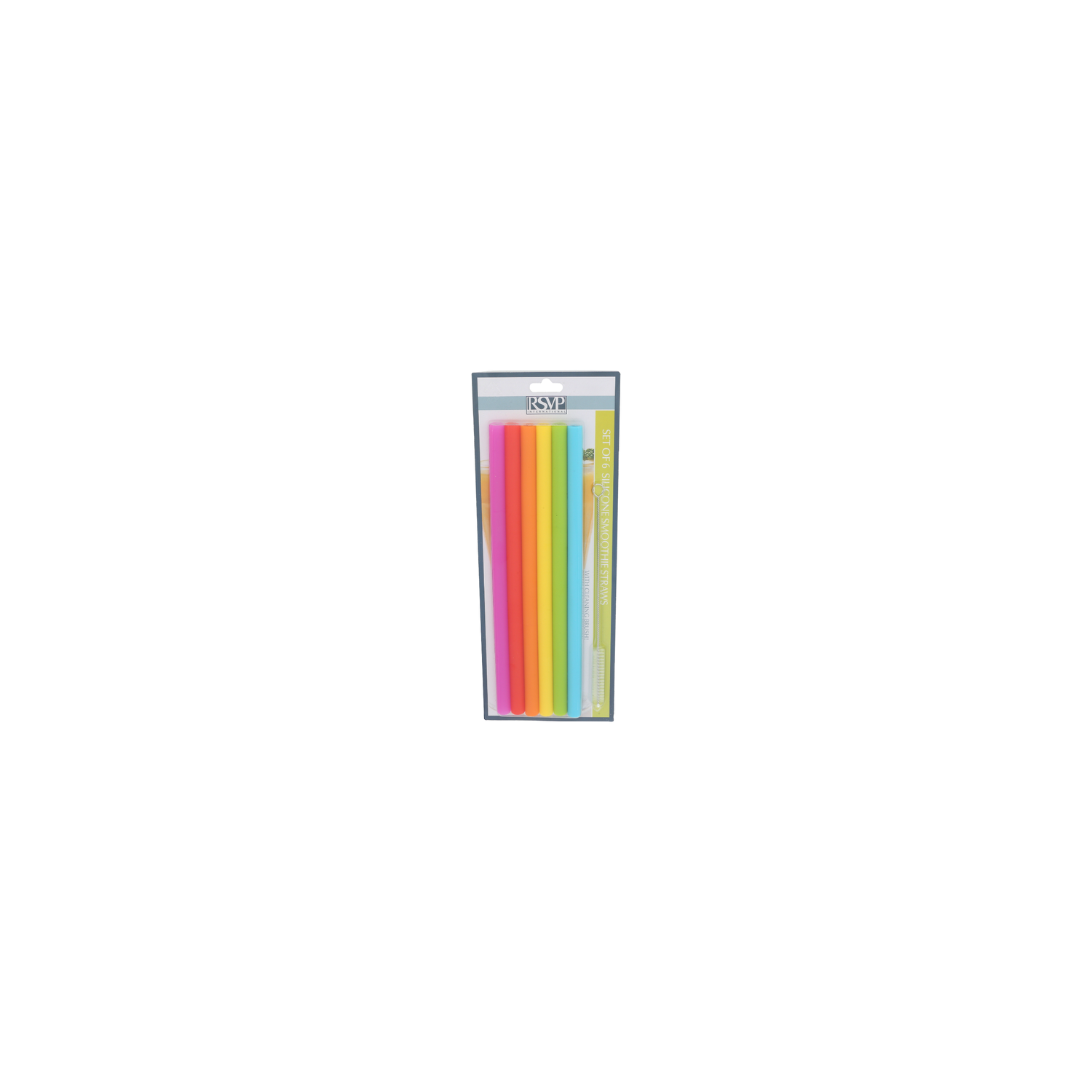 Rsvp International Silicone Smoothie Straws - 6 Count Image 1 of 2