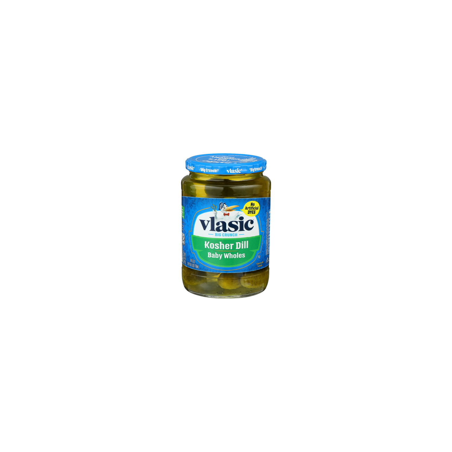 Vlasic Baby Wholes Kosher Dill - 24 Fluid Ounce Image 1 of 4