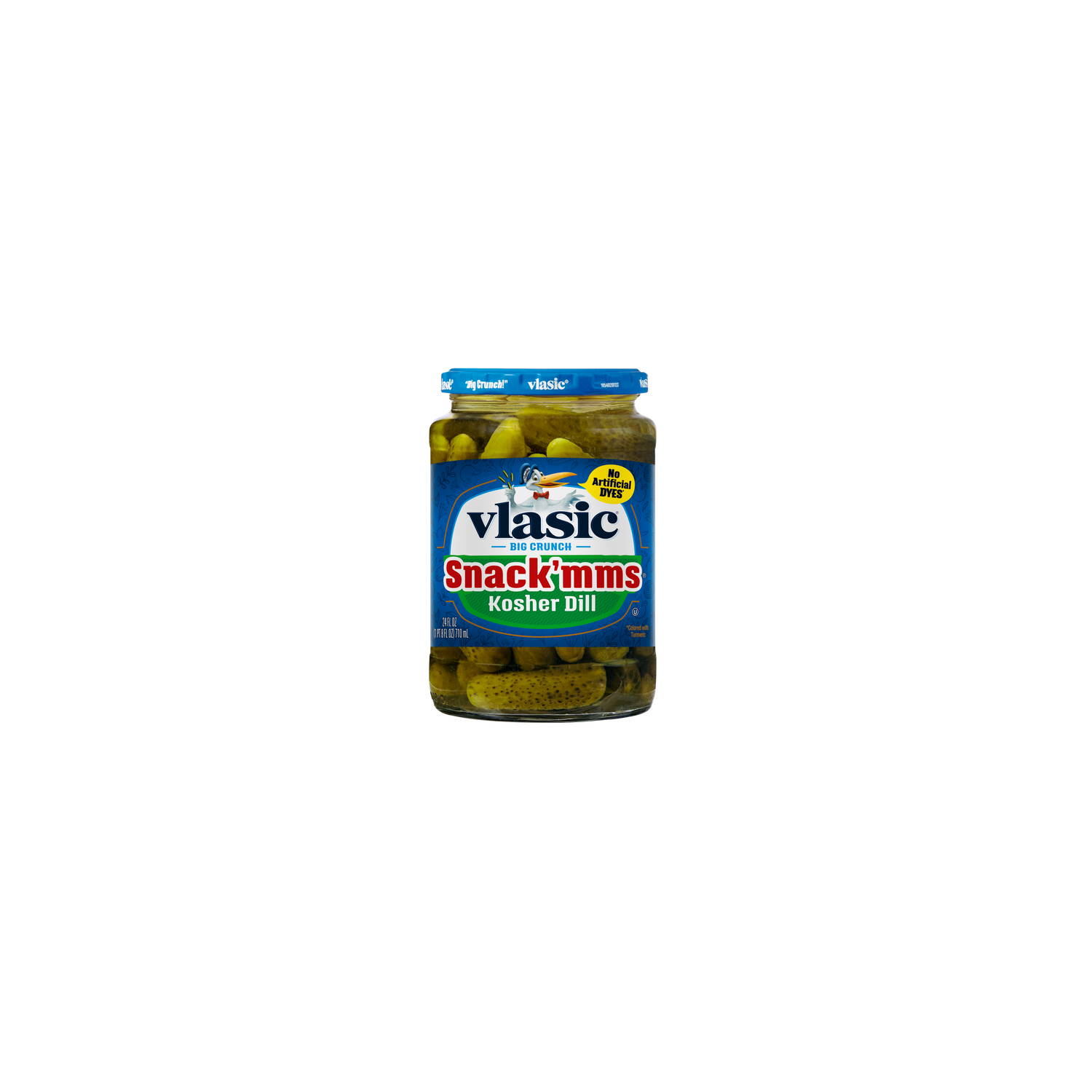 Vlasic Snack'mms Kosher Pickles Dill Minis, Keto Friendly - 24 Fluid Ounce Image 1 of 2