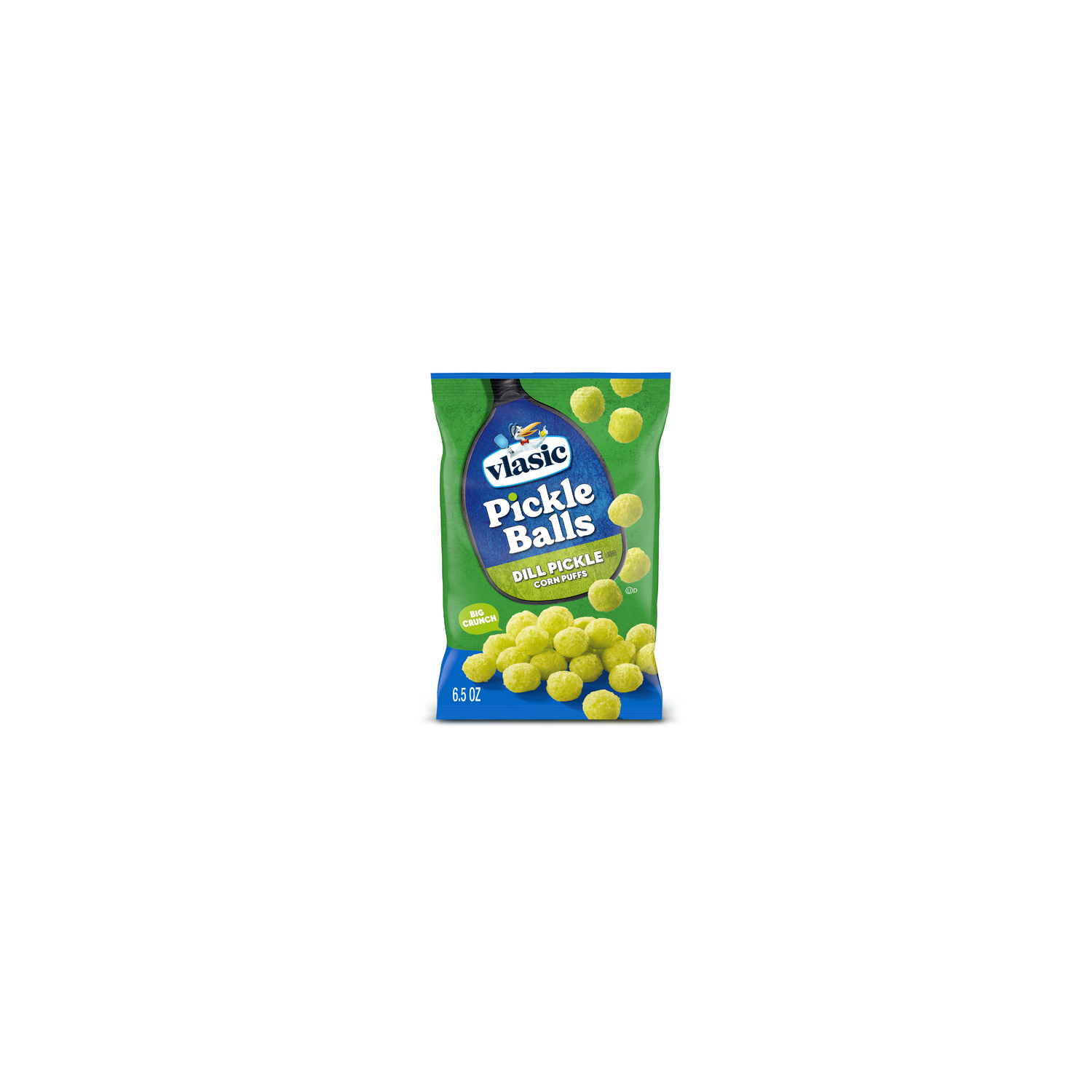 Vlasic Pickle Balls, Dill Flavored Corn Puffs - 6.5 Ounce Image 1 of 4