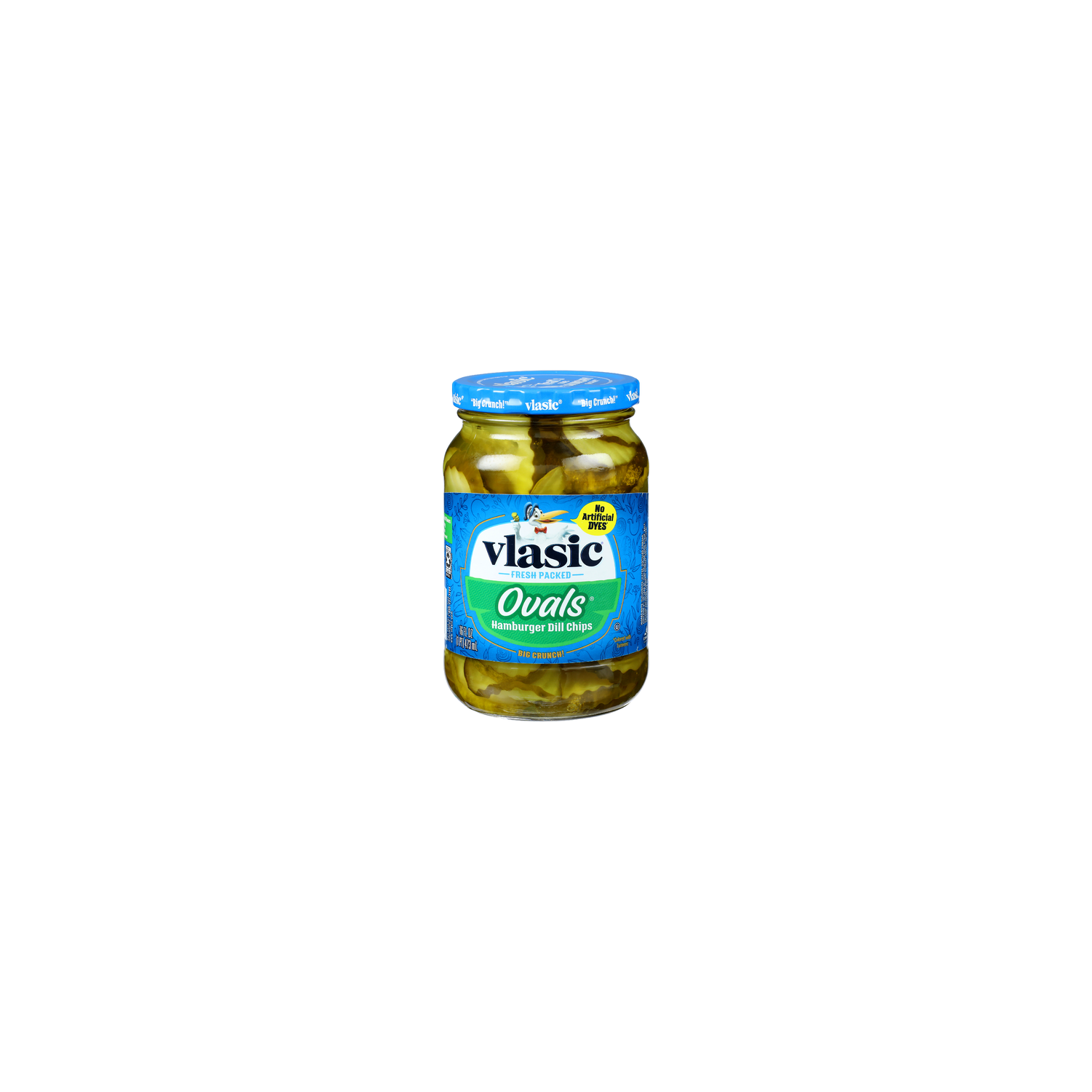 Vlasic Ovals Hamburger Dill Chips - 16 Fluid Ounce Image 1 of 4