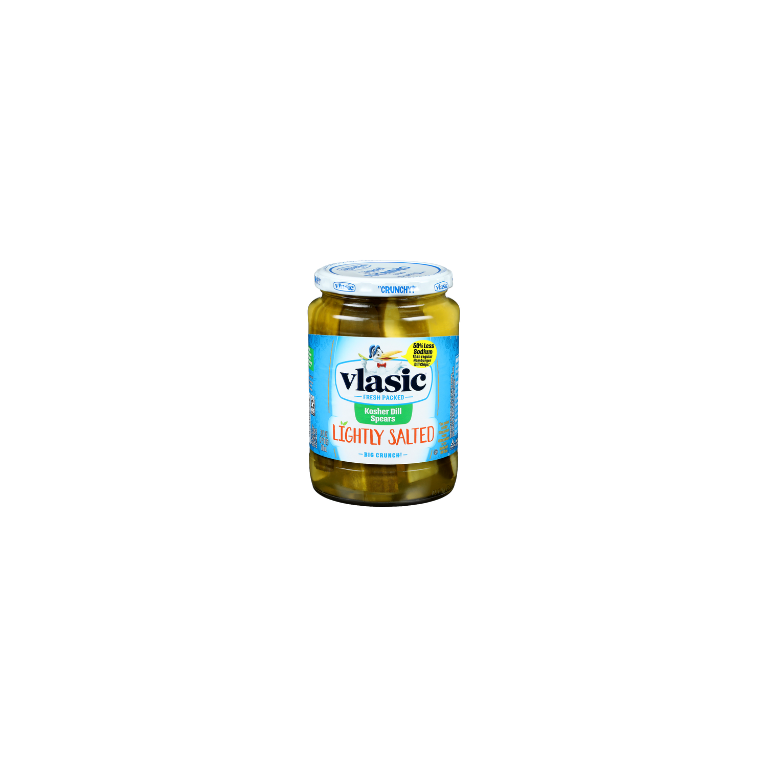 Vlasic Lightly Salted Spears Kosher Dill - 24 Fluid Ounce Image 1 of 4