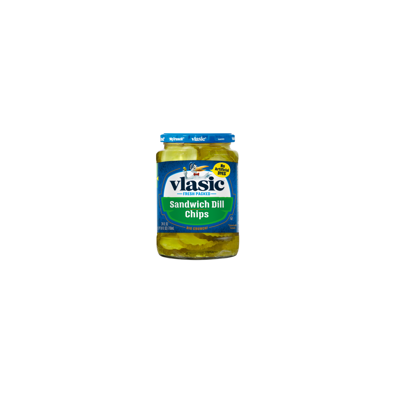Vlasic Sandwich Dill Pickle Chips, Keto Friendly - 24 Fluid Ounce Image 1 of 2