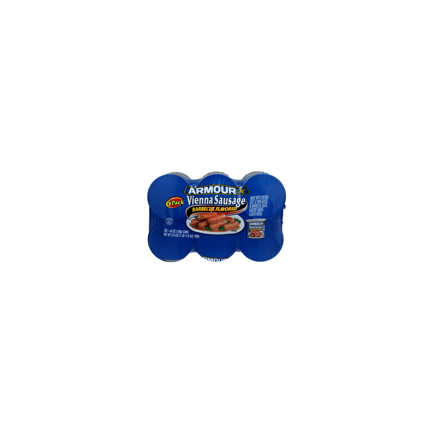 Armour Barbecue Flavored Vienna Sausage - 4.6 Ounce - 6 Count Image 1 of 2