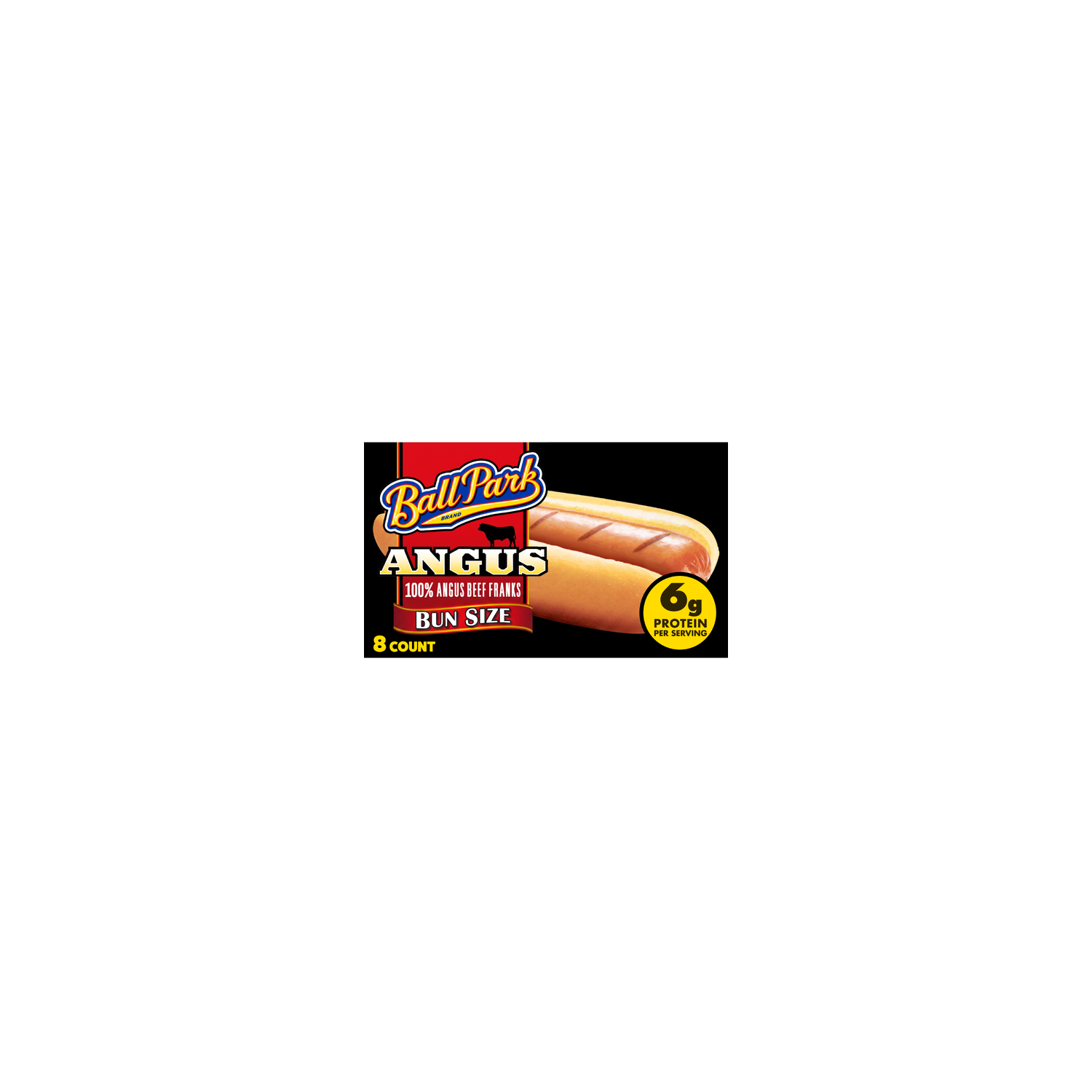 Ball Park Bun Length Angus Beef Hot Dogs - 1.75 Ounce - 8 Count Image 1 of 4