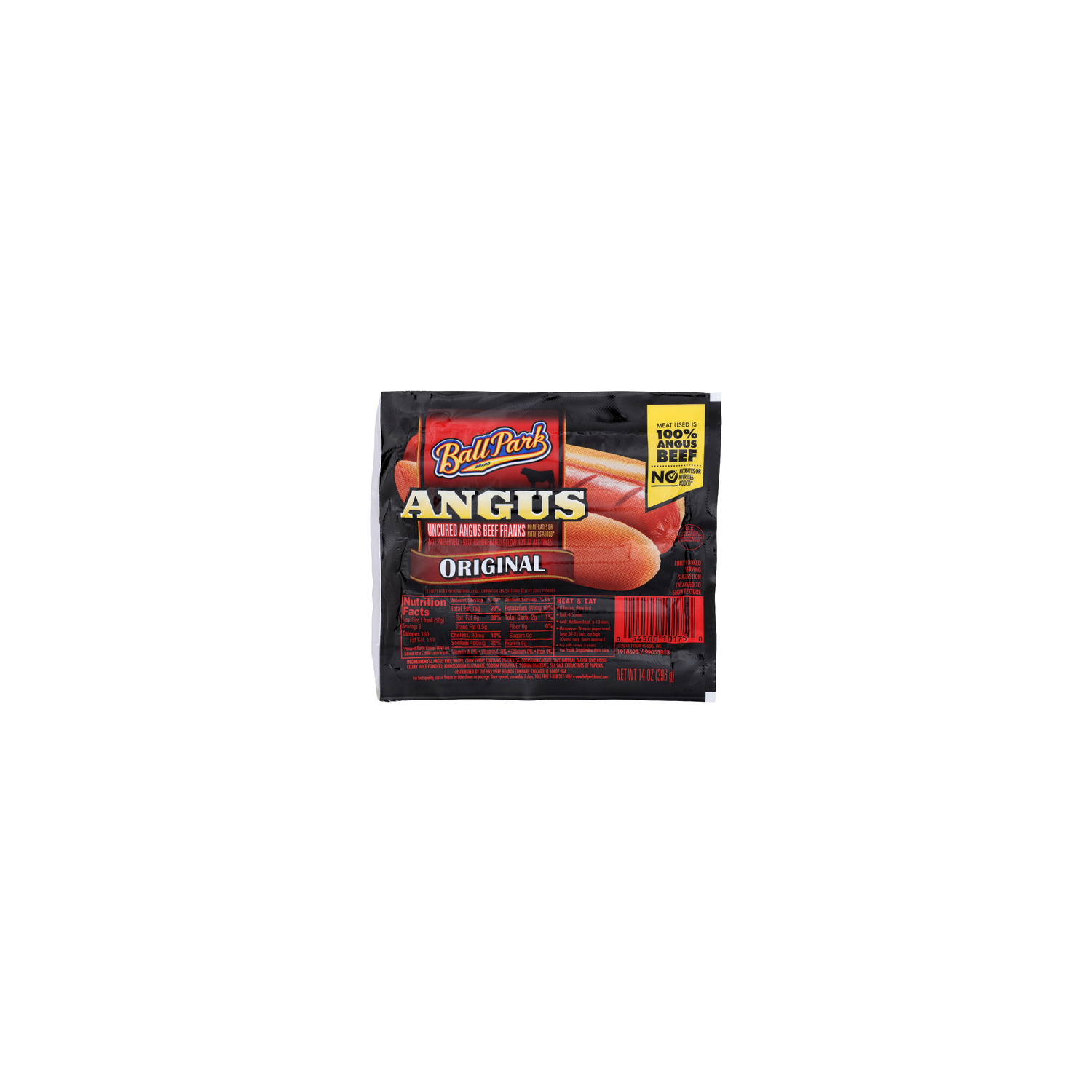 Ballpark Original Angus Uncured Beef Franks - 14 Ounce Image 1 of 4