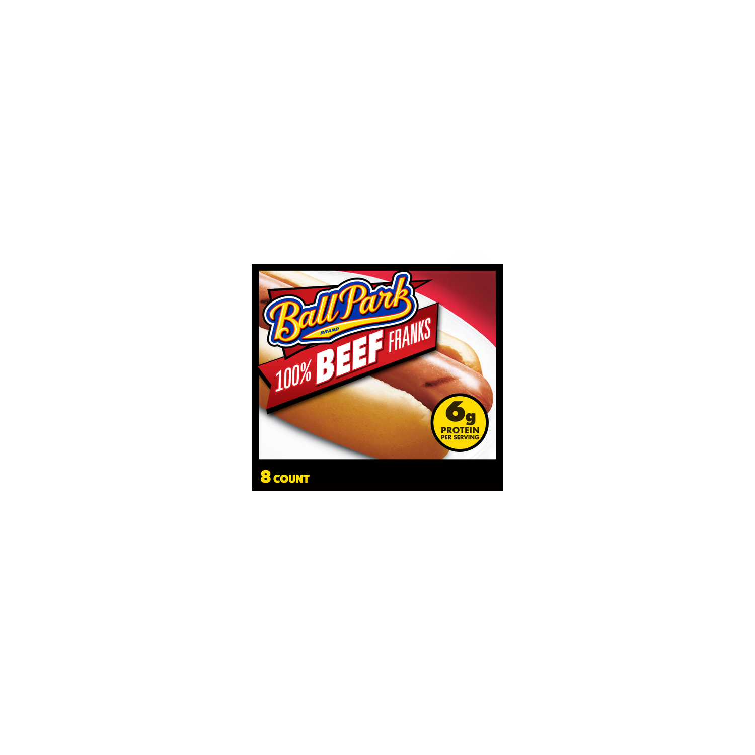 Ball Park Beef Hot Dogs - 1.875 Ounce - 8 Count Image 1 of 4