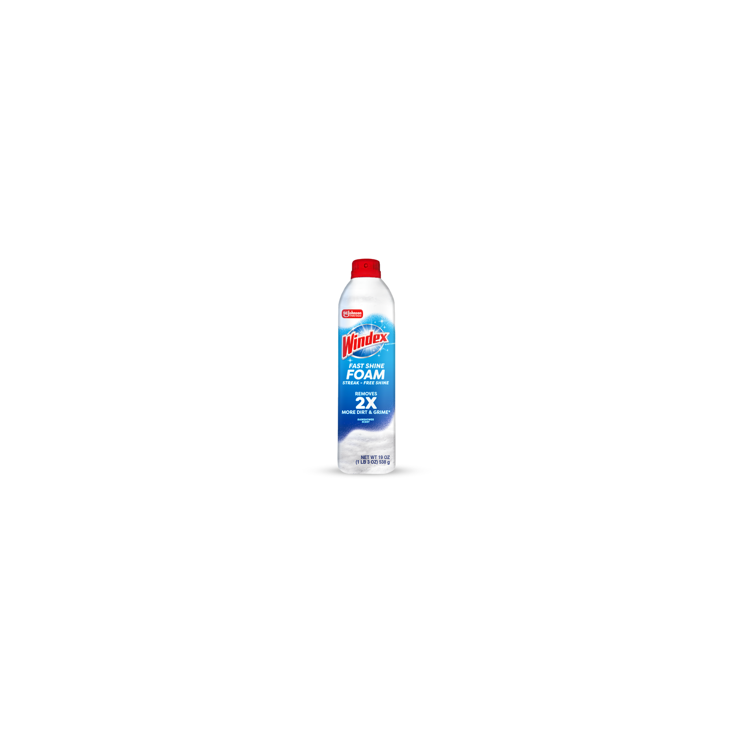 Windex Fast Shine Foam Glass Cleaner, No-Drip Aerosol Cleaning Spray - 19 Ounce Image 1 of 2