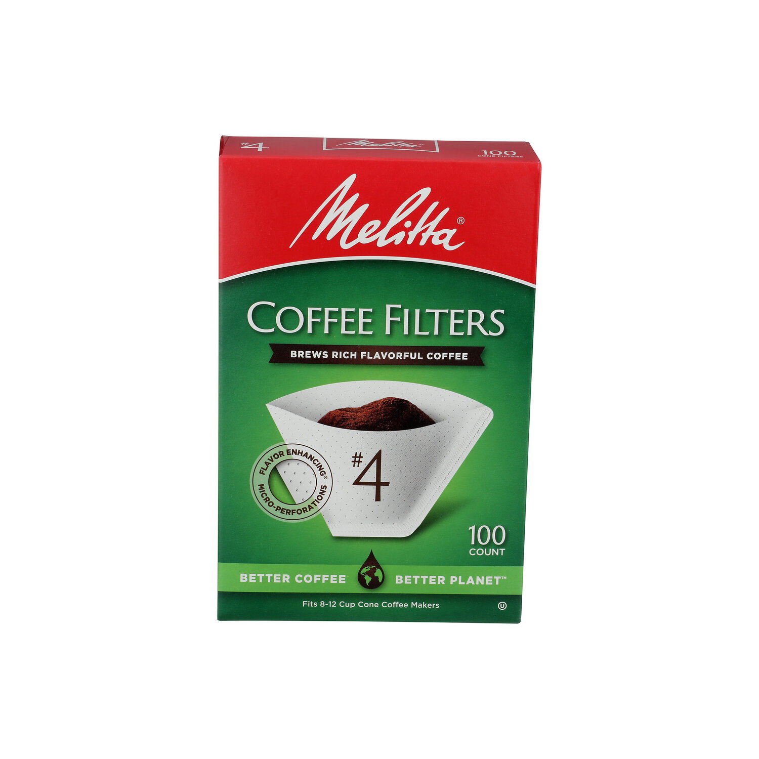 Melitta Coffee Filter White No 4 - 100 Count Image 1 of 2